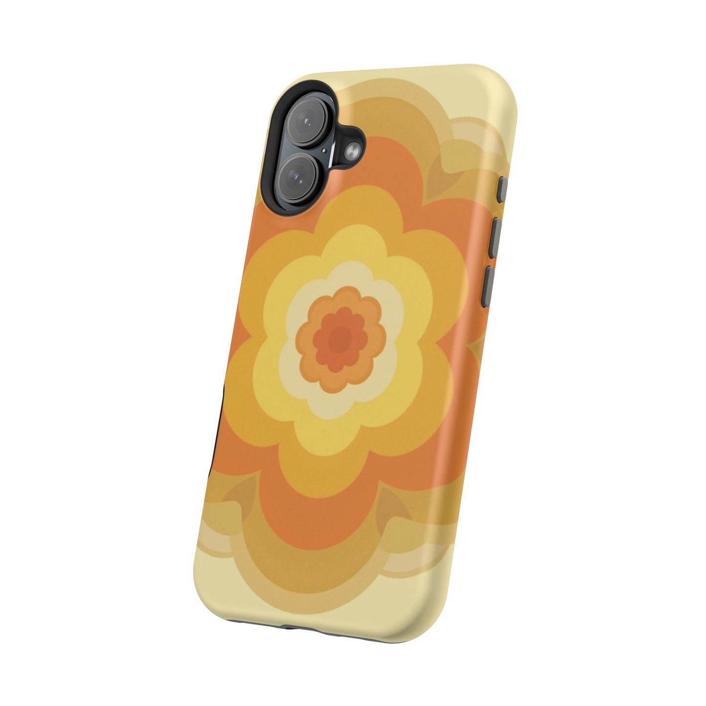 Vintage Floral iPhone Case - 70s Retro Flower Design, Groovy Aesthetic Gift Idea