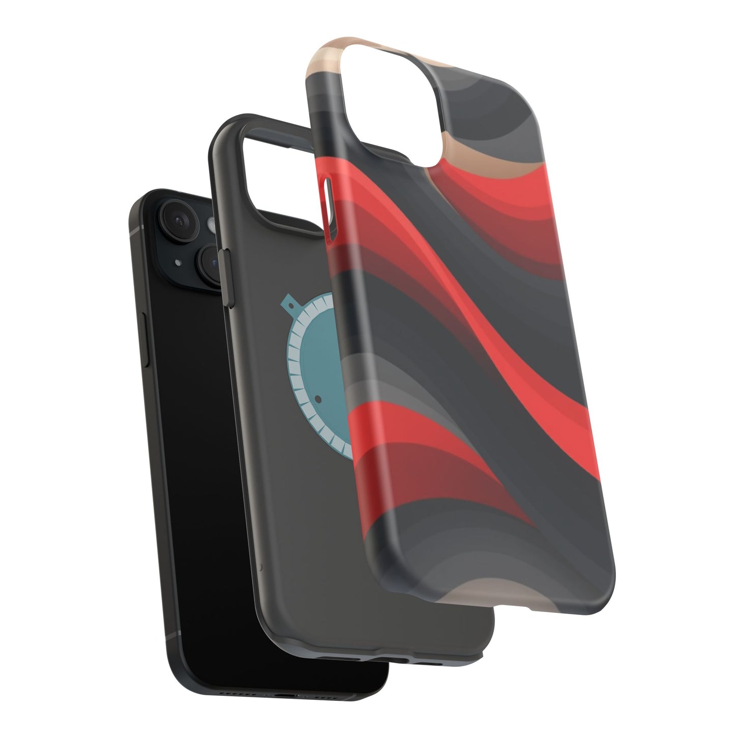 Dynamic Elegance Phone Case - Bold Wave Design | Trendy Aesthetic Gift Idea