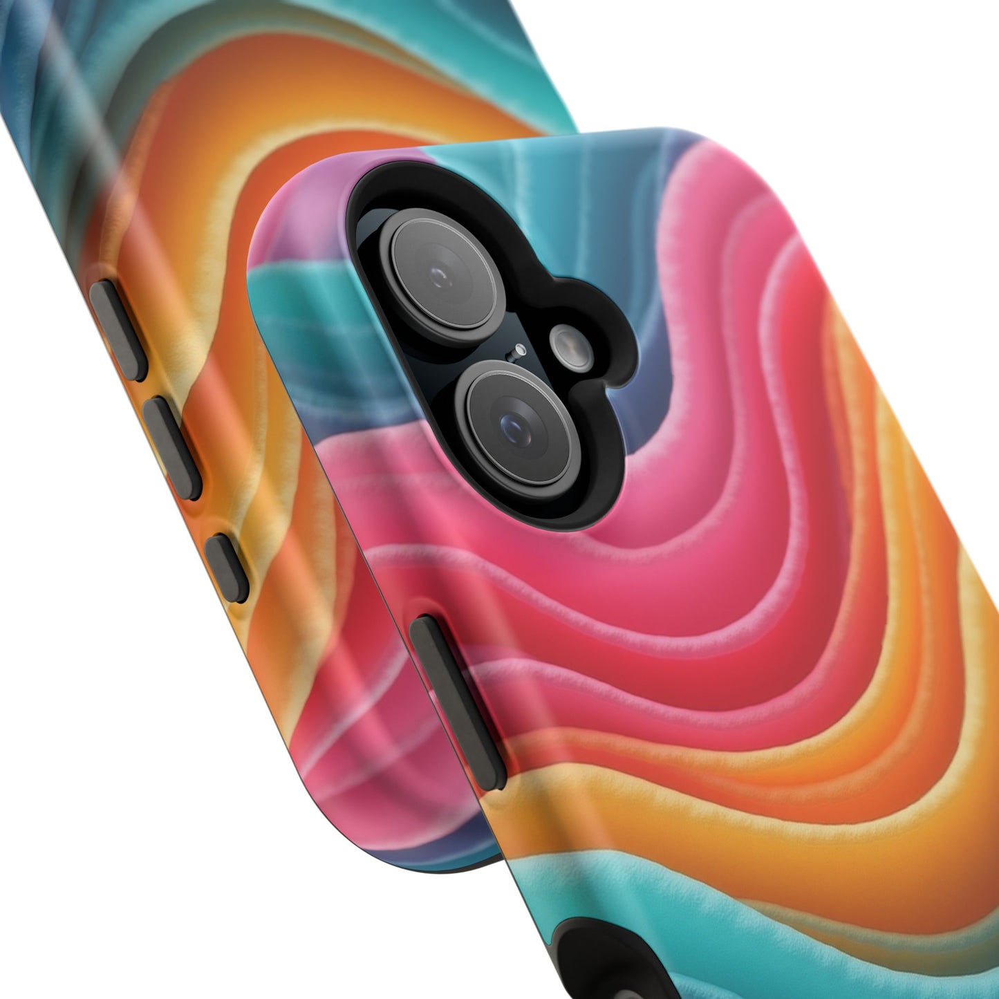 Colorful Wave Phone Case - Aesthetic iPhone Case, Pride Gift Idea, Trendy Summer Accessory