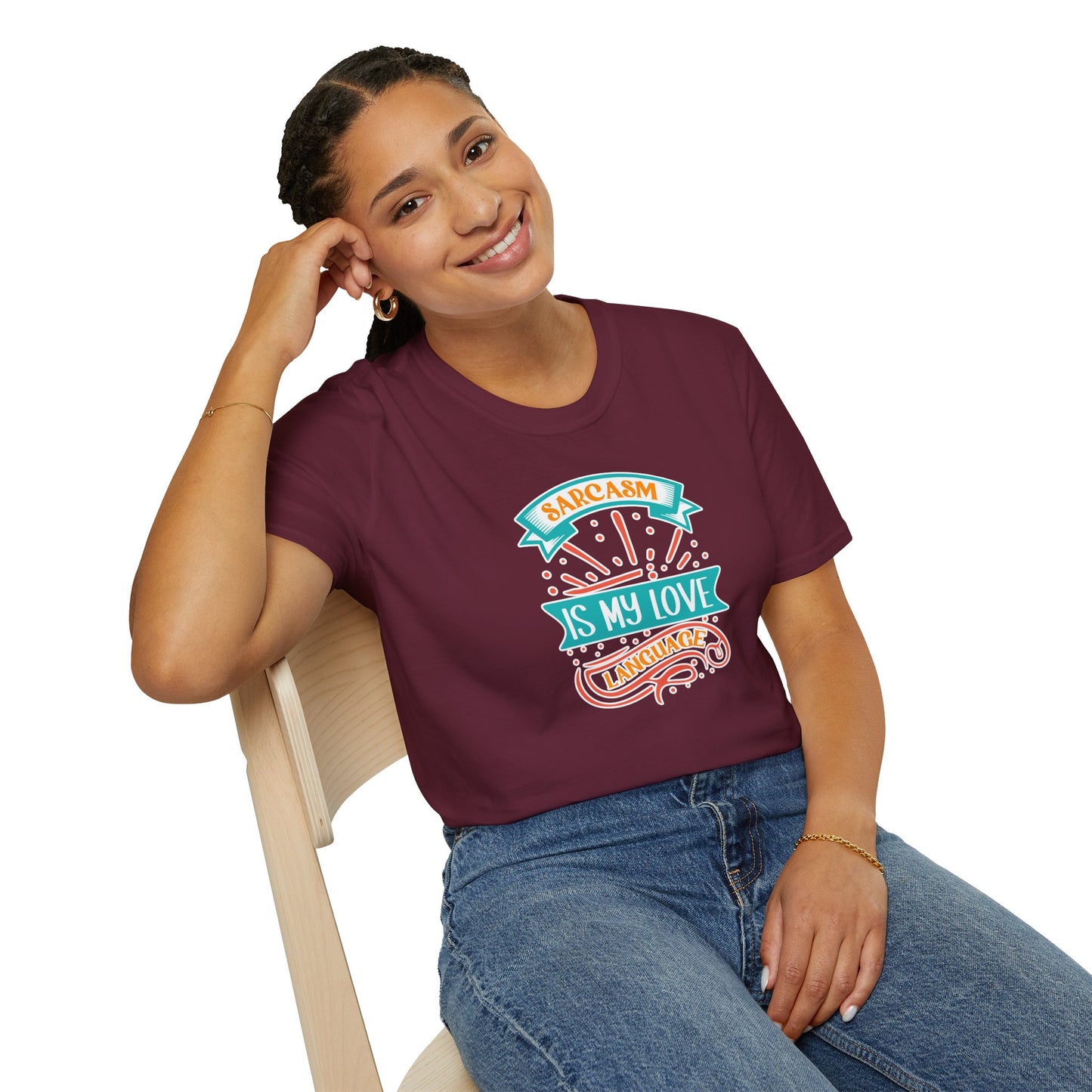 Sarcasm Is My Love Language Shirt - Funny Graphic Tee, Snarky Women's T-Shirt, Attitude Shirts, Gift For Her, Witty Statement Top