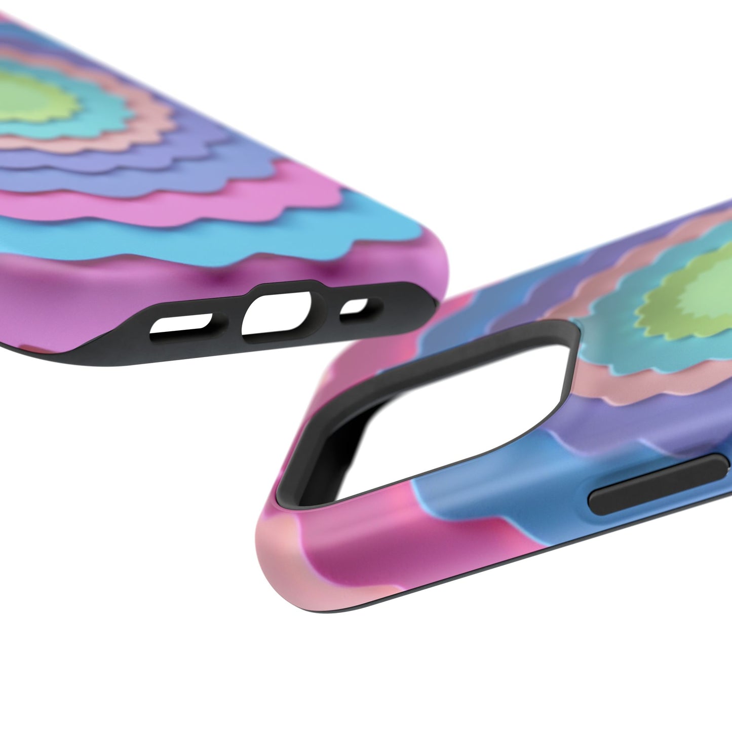 Layered Bloom iPhone Case - Pastel Flower Design, Cute Aesthetic Gift Idea