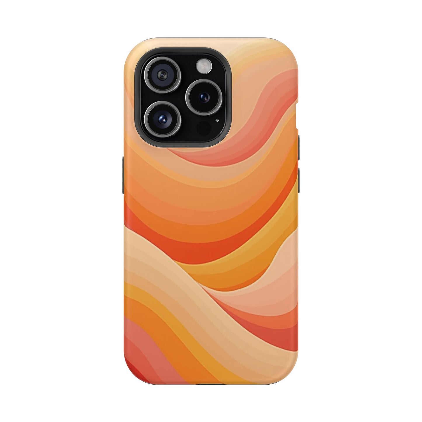 Retro Wave Phone Case - 70s Inspired Aesthetic | Orange Gradient iPhone Case | Gifts for Her | Vintage Style Sun Design