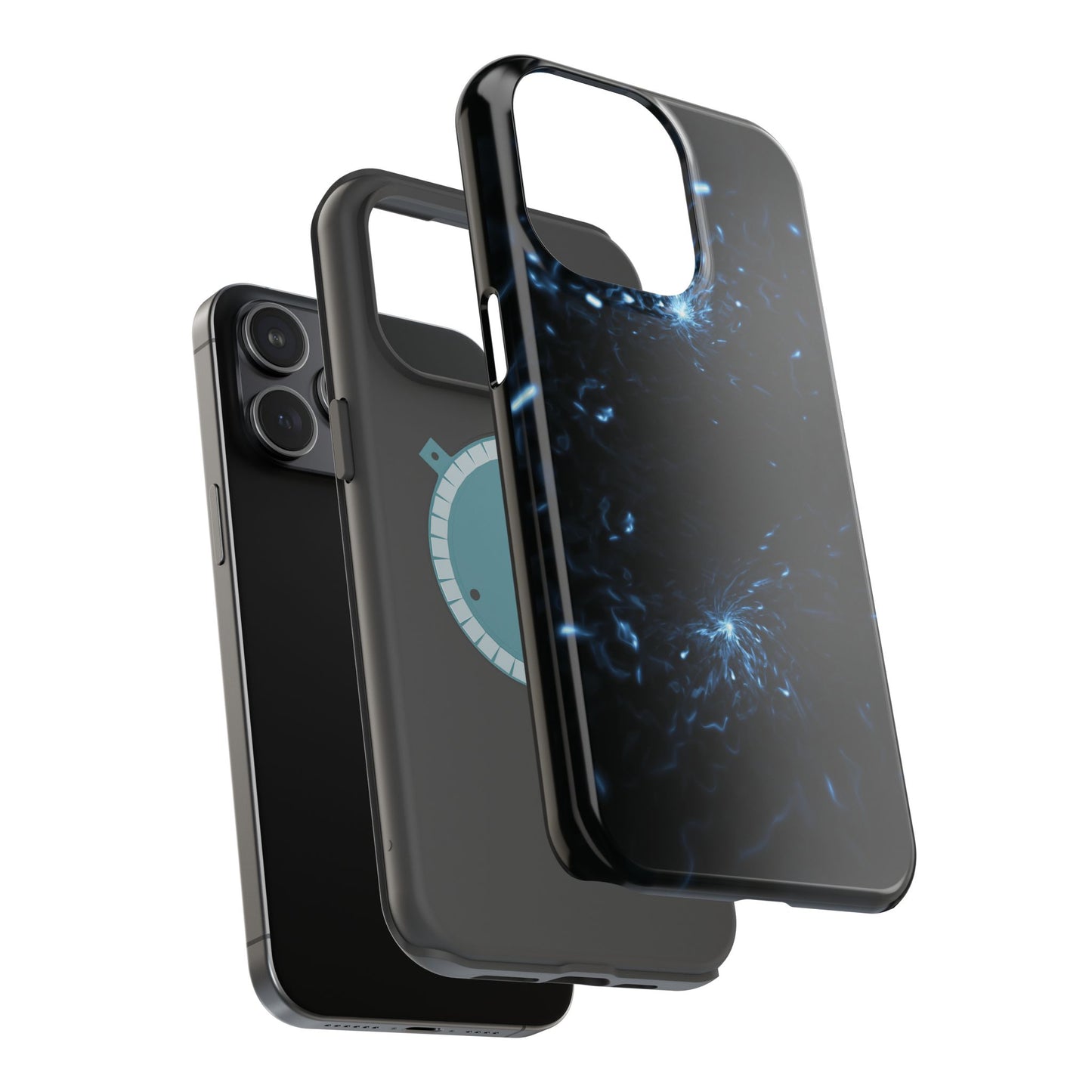 Galaxy Phone Case - Aesthetic iPhone Case | Blue Abstract Energy Design | Gifts for Him/Her | Sci-Fi Tech Vibes