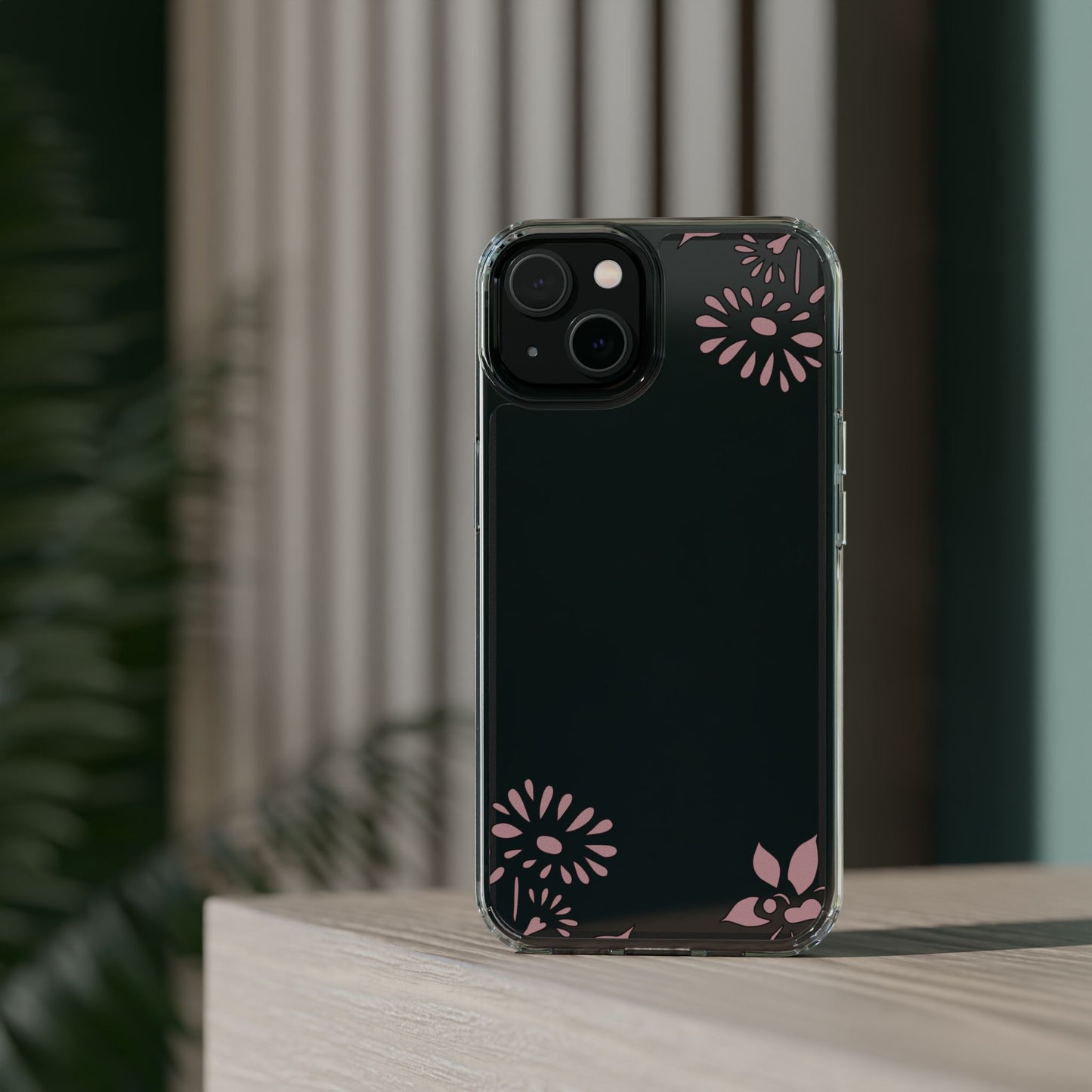 Elegant Floral Clear Phone Case β Minimalist Chic Protection