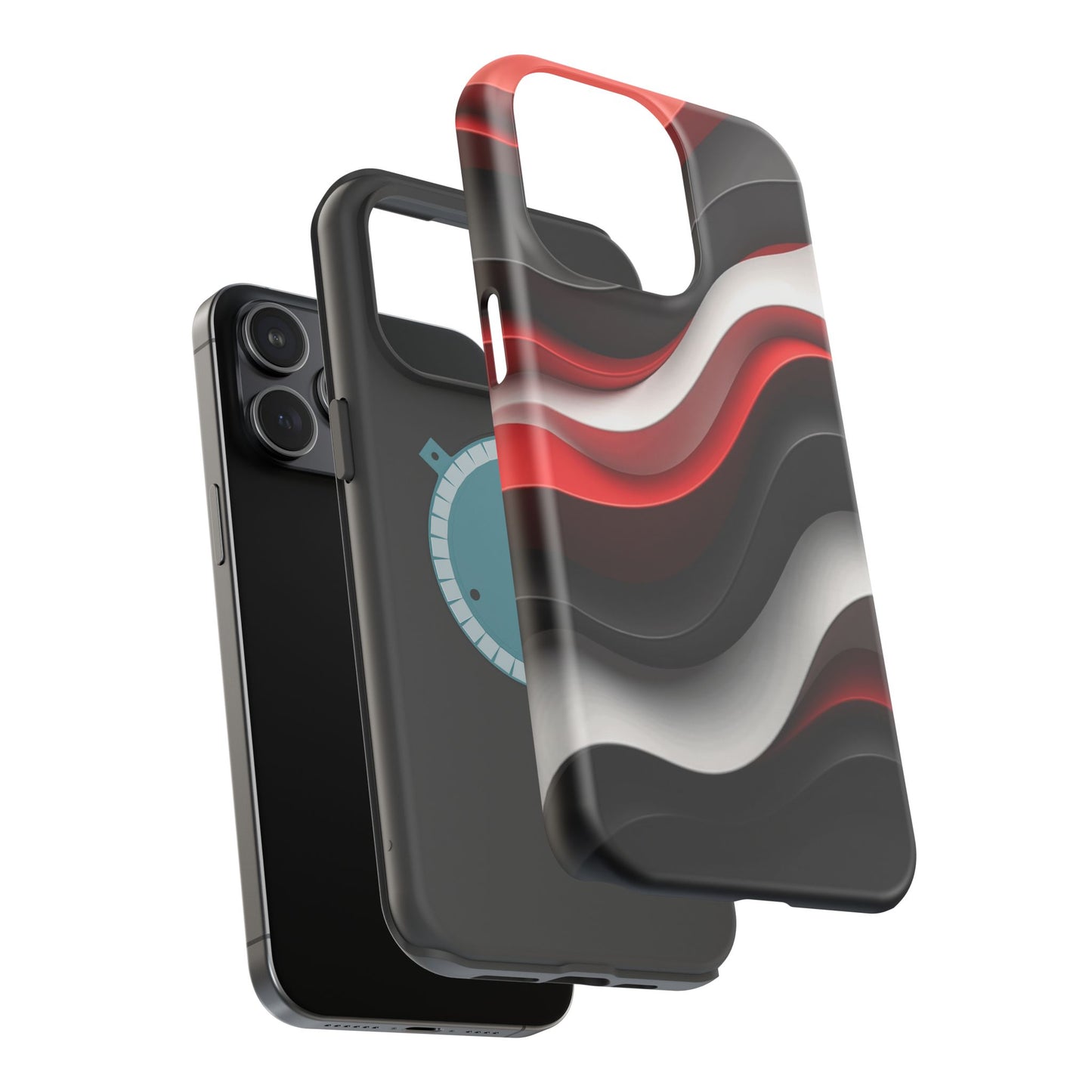 Statement Wave Phone Case - Aesthetic iPhone Case, Edgy Gift Idea, Trendy Summer Accessory
