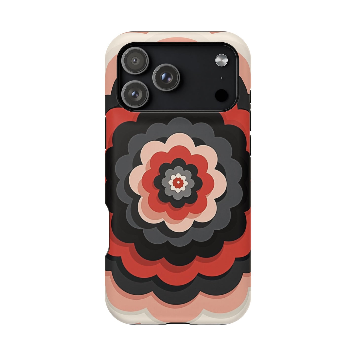 Floral Phone Case - Retro Flower iPhone Case, Aesthetic Gift Idea, Cute Pink Design