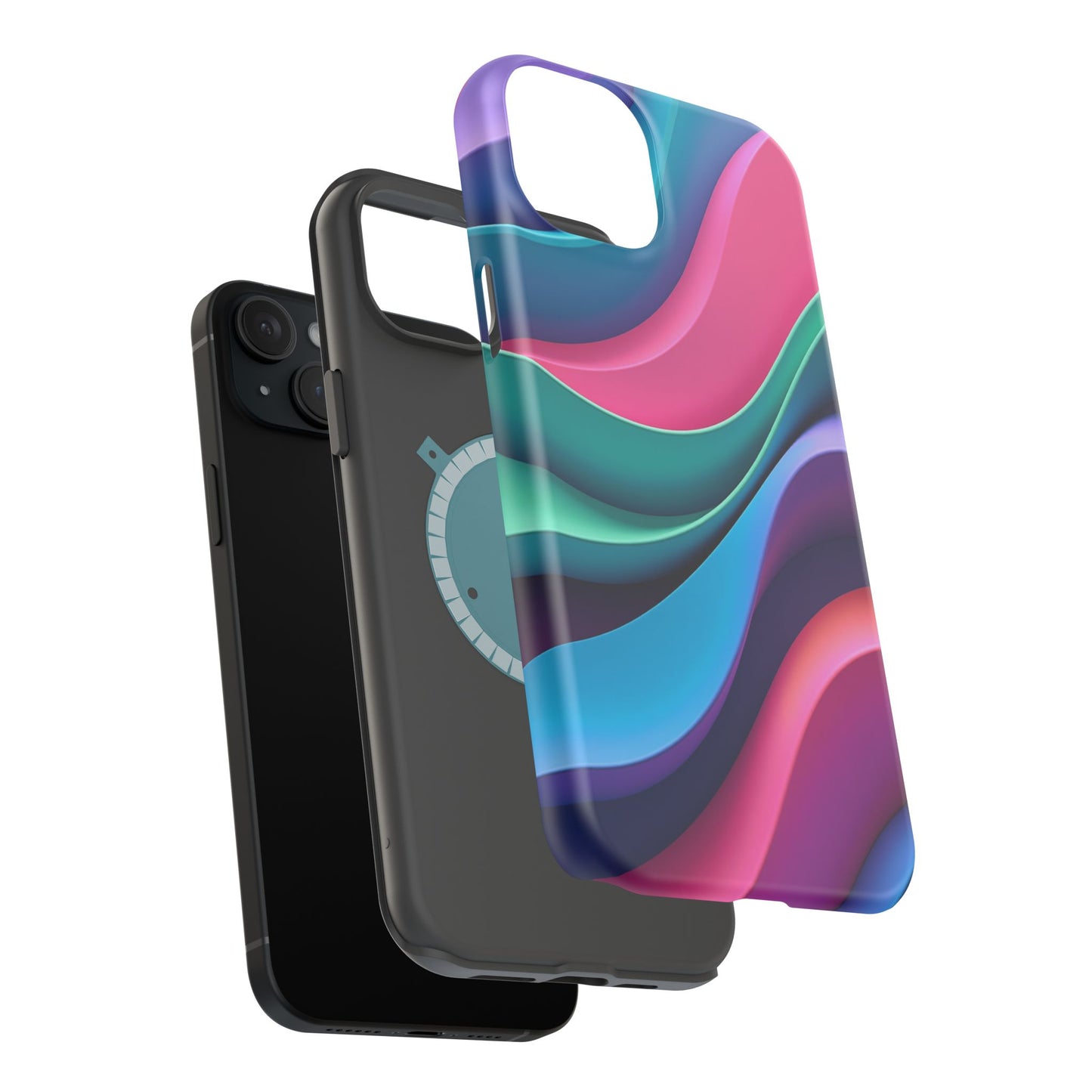 Aesthetic Wave Phone Case - Colorful iPhone Case, Ocean Gift Idea, Trendy Summer Accessory