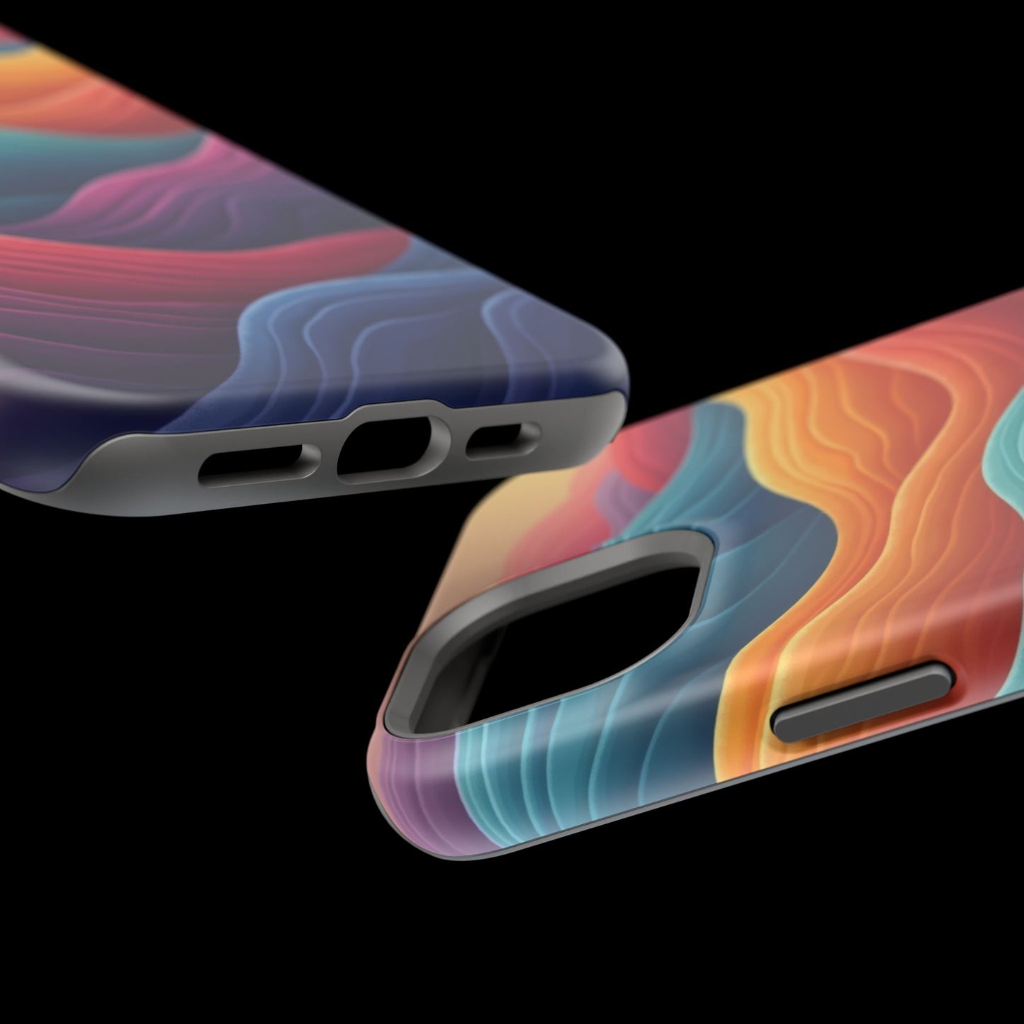 Abstract Wave Phone Case - Aesthetic iPhone Case, Pastel Gift Idea, Trendy Summer Accessory