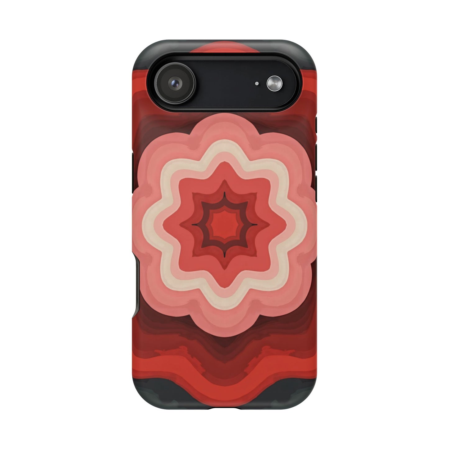 Retro Flower Phone Case - Aesthetic iPhone Case, 70s Inspired Gift, Groovy Pattern Design