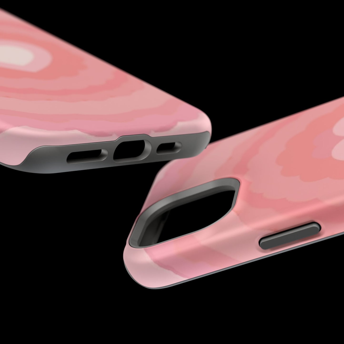 Heart Ripple iPhone Case - Cute Pink Aesthetic - Kawaii Gift for Her