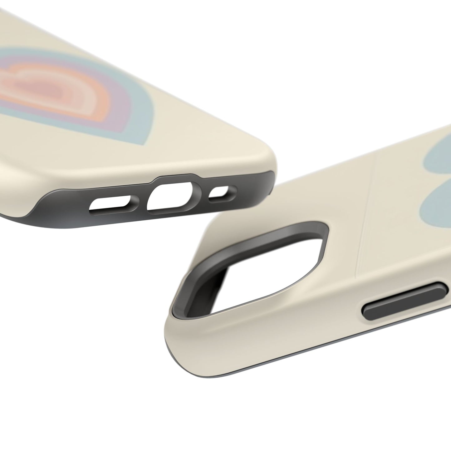 Pastel Heart iPhone Case - Retro Aesthetic Y2K Gift - Cute Phone Accessories
