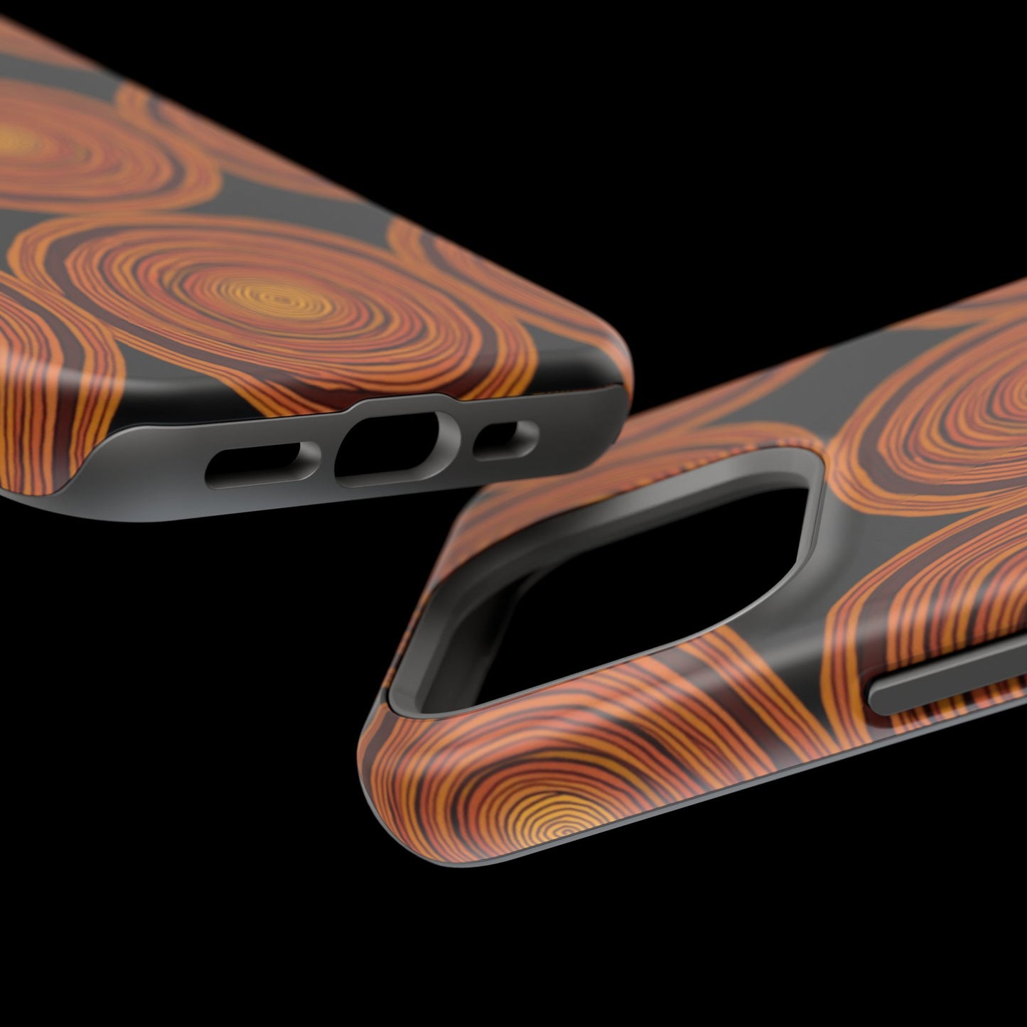 Rustic Swirl iPhone Case - Boho Wood Grain Pattern - Aesthetic Phone Accessories