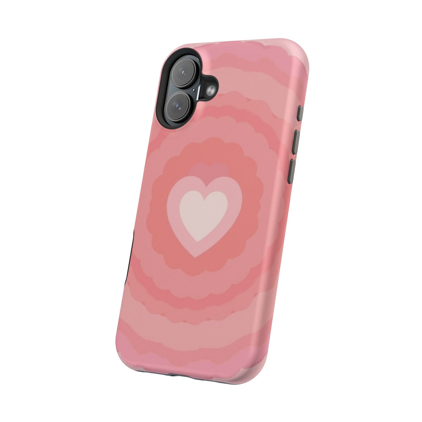 Heart Ripple iPhone Case - Cute Pink Aesthetic - Kawaii Gift for Her