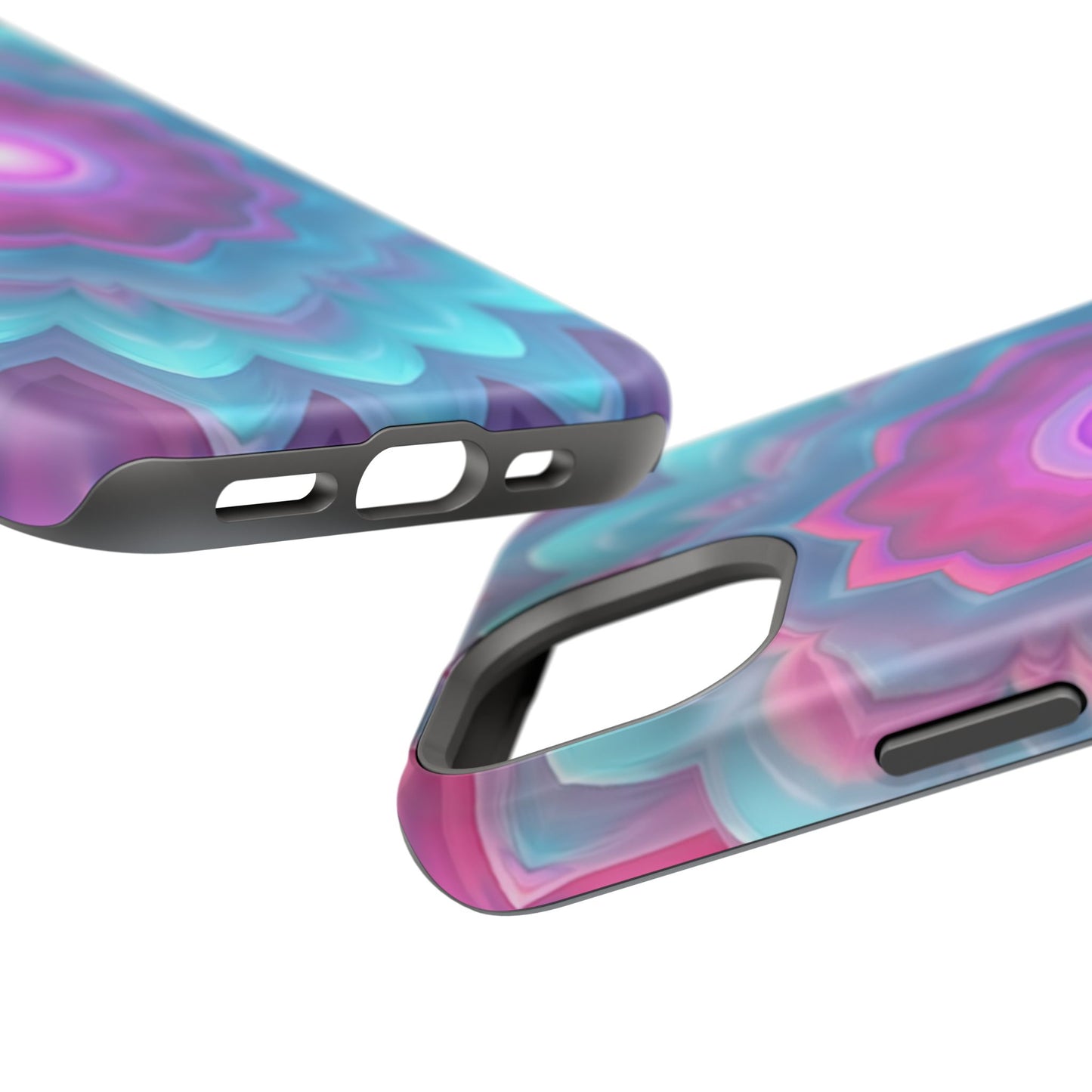 Cosmic Bloom iPhone Case - Galaxy Floral Design, Aesthetic Gift Idea