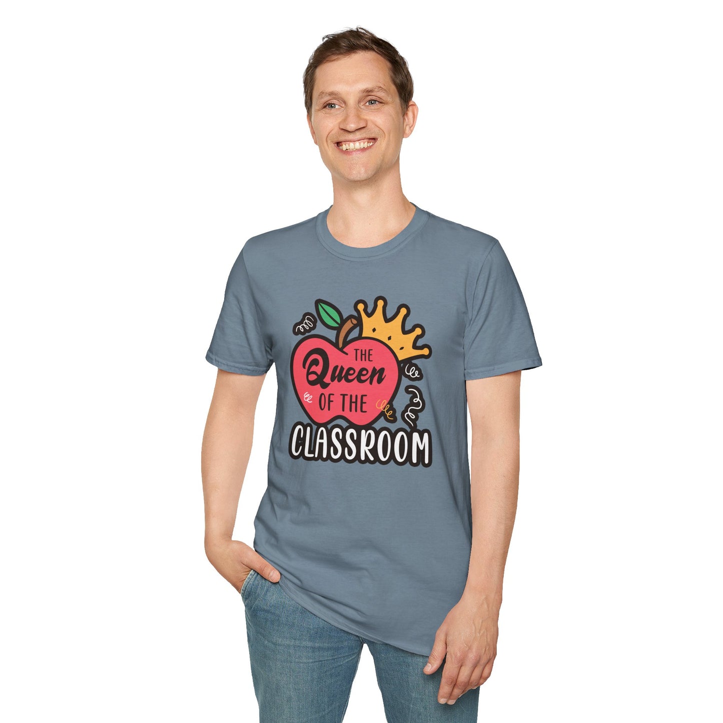 Teacher Shirt - Queen of the Classroom Tee, Gift for Teachers, Appreciation Gift, Cute Educator Graphic Top, Back to School Outfit