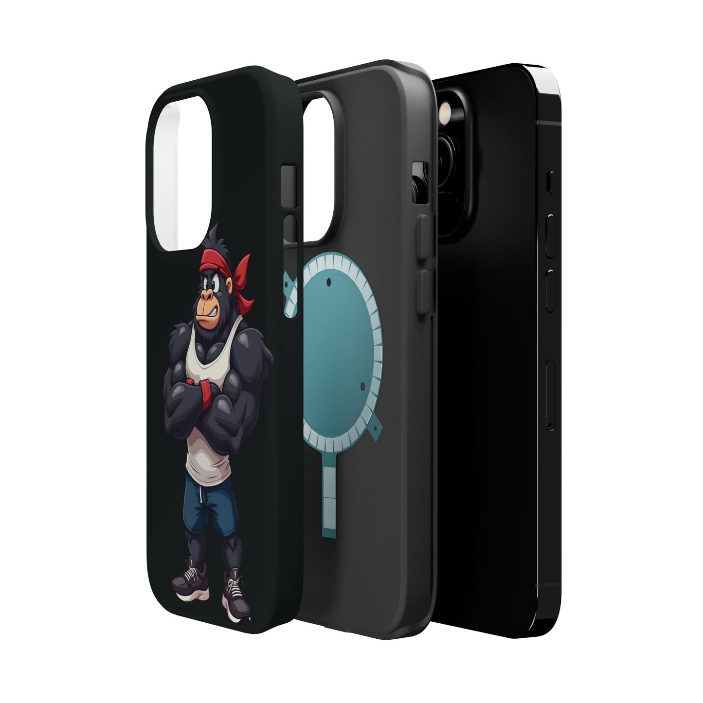 Red Band Gym Gorilla Phone Case β Fierce Style Meets Tough Protection