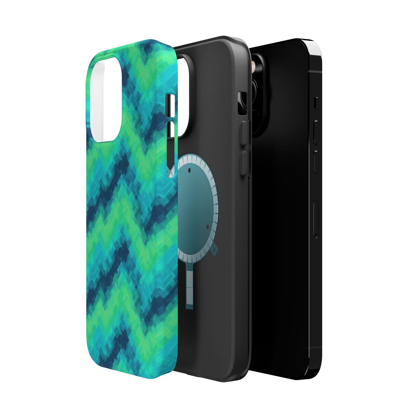 8-Bit Wave Phone Case for iPhone | Retro Pixel Art Slim Protective Cover