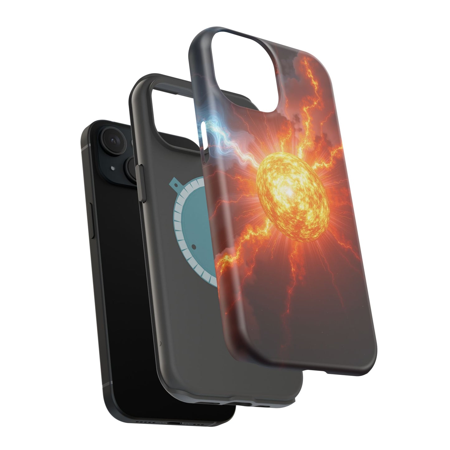 Solar Flare iPhone Case - Fiery Sunburst Space Design - Astronomy Gift Idea