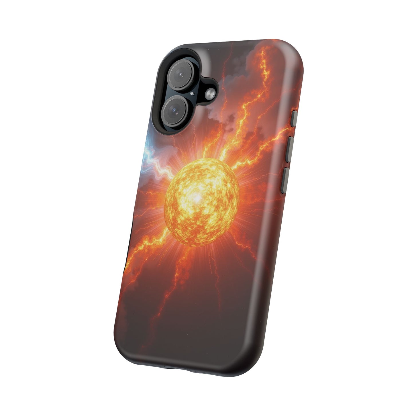 Solar Flare iPhone Case - Fiery Sunburst Space Design - Astronomy Gift Idea