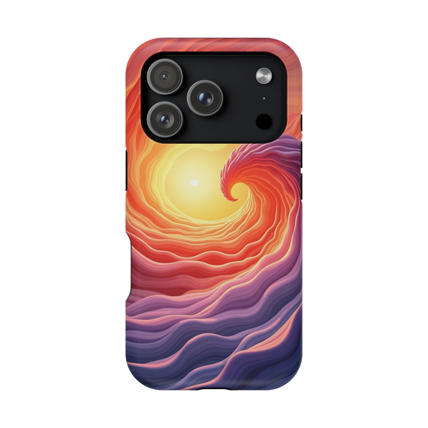 Sunburst Wave iPhone Case - Ocean Sunset Design, Aesthetic Beach Gift Idea