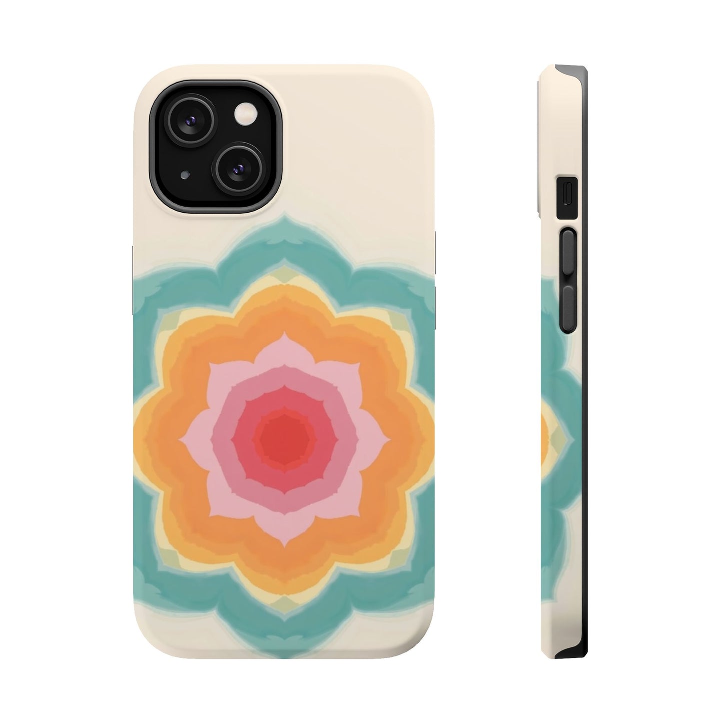 Floral Bloom iPhone Case - Retro Flower Power Design, Aesthetic Gift Idea
