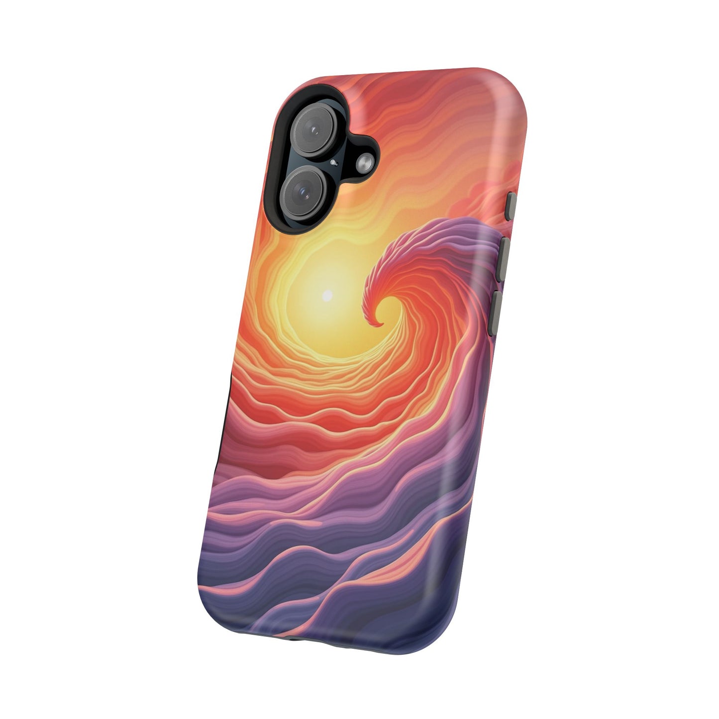 Sunburst Wave iPhone Case - Ocean Sunset Design, Aesthetic Beach Gift Idea