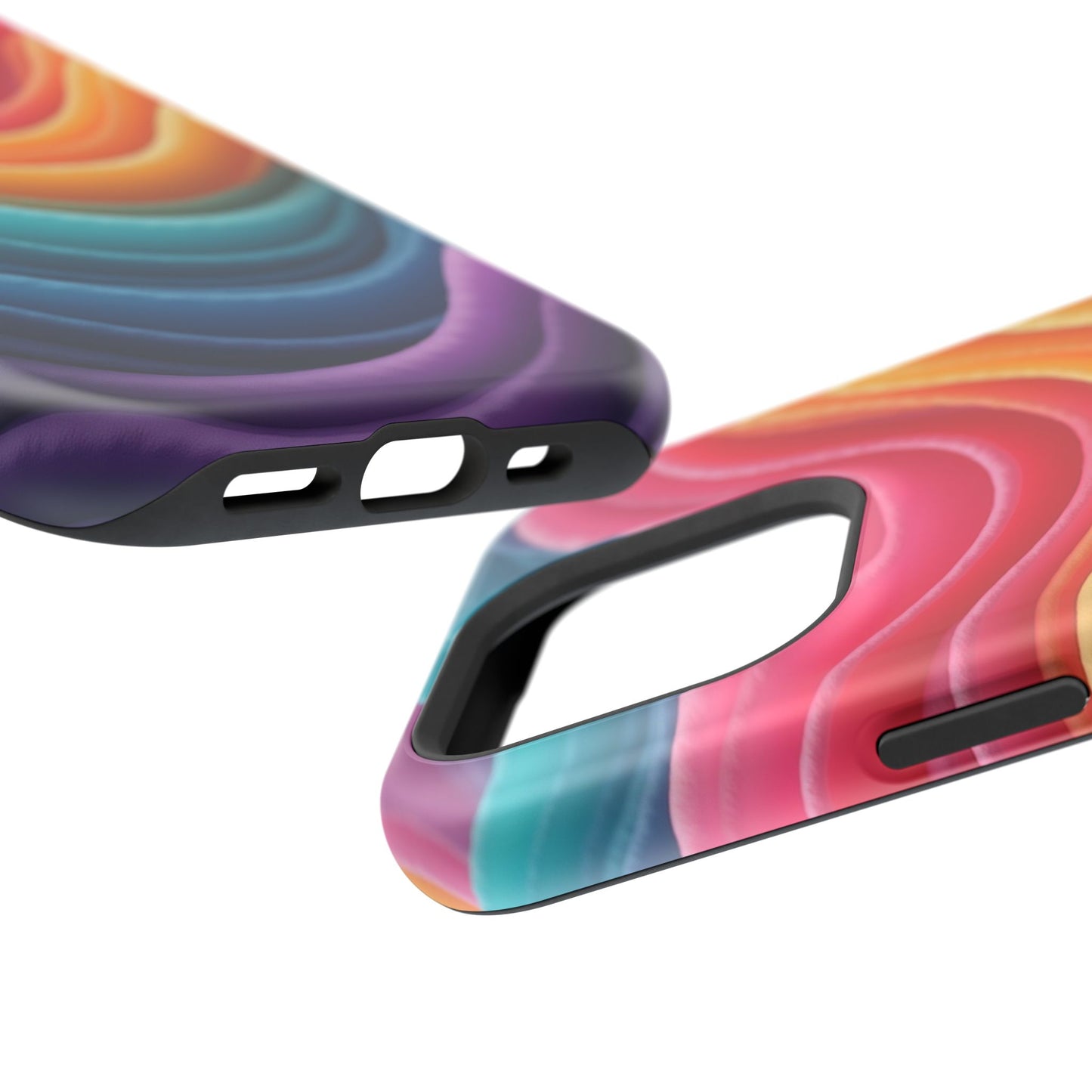 Colorful Wave Phone Case - Aesthetic iPhone Case, Pride Gift Idea, Trendy Summer Accessory