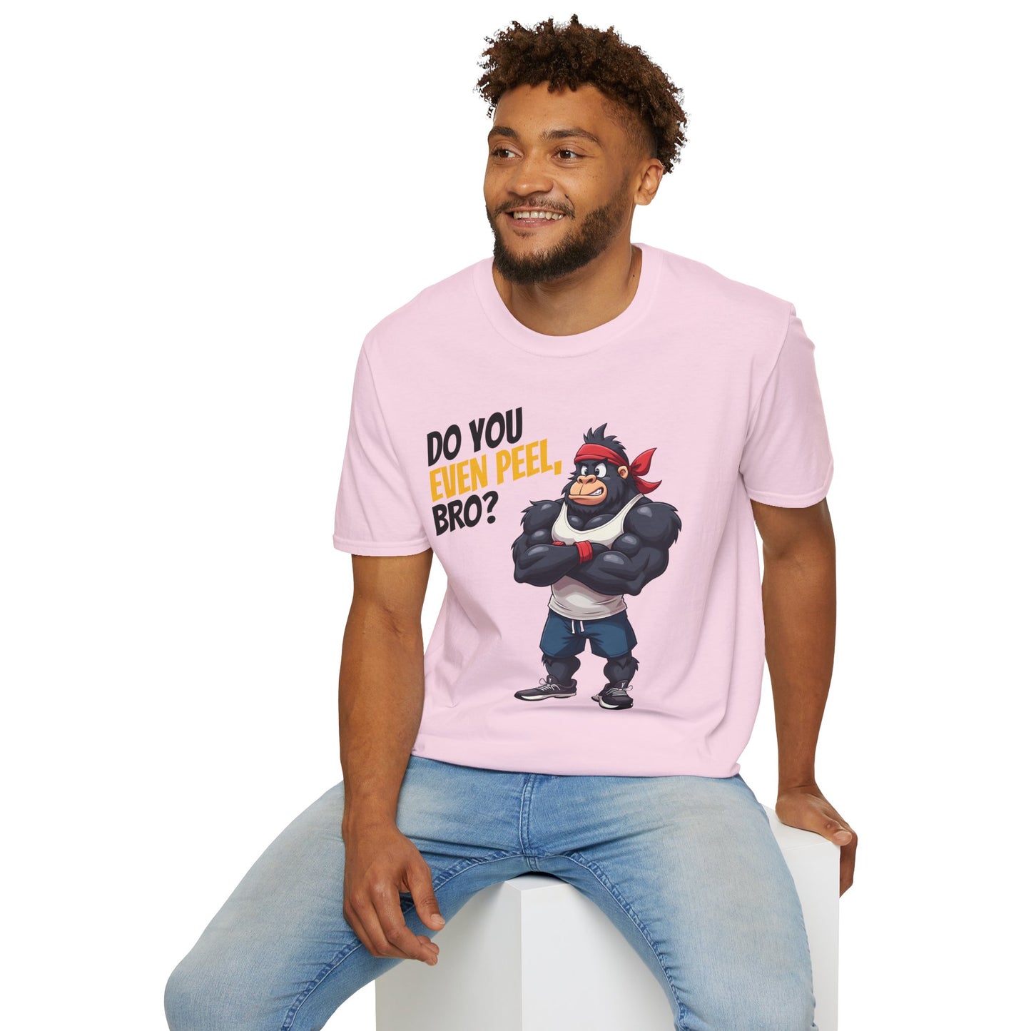 Do You Even Peel, Bro? β Funny Gym Gorilla T-Shirt