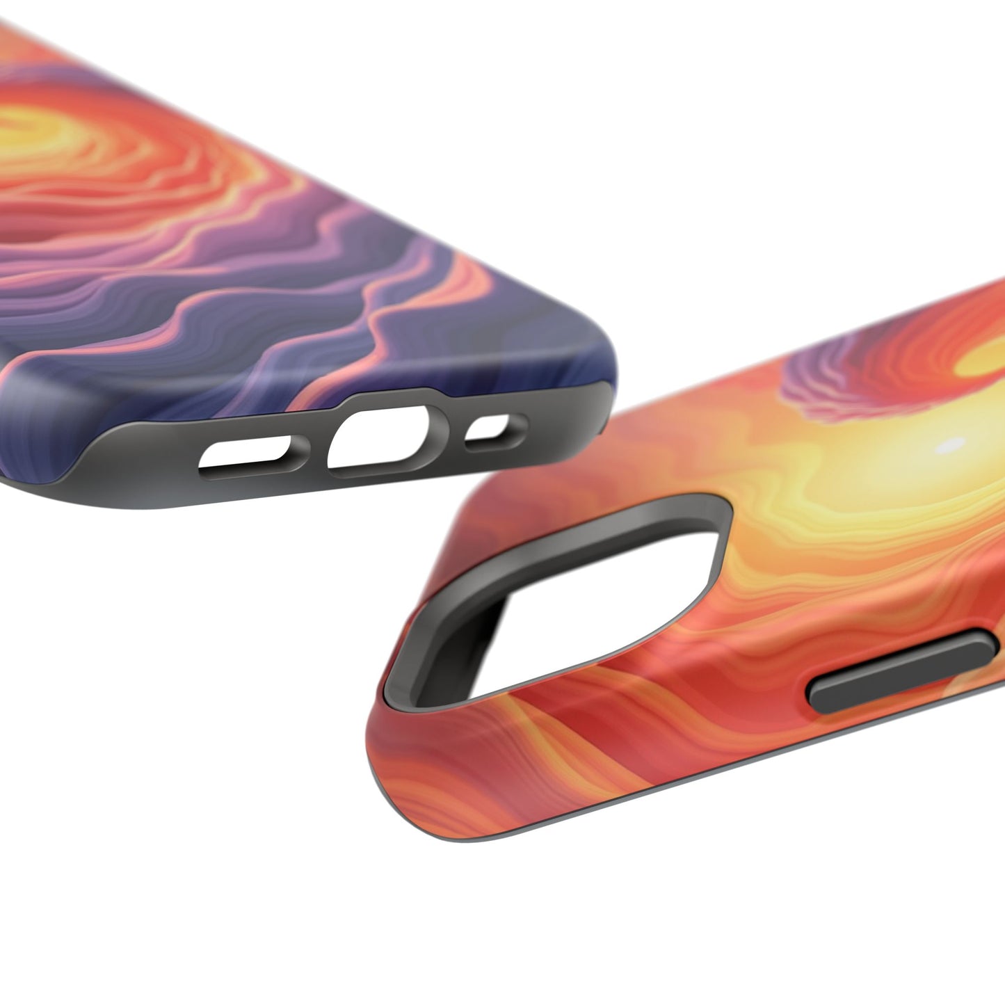 Sunburst Wave iPhone Case - Ocean Sunset Design, Aesthetic Beach Gift Idea