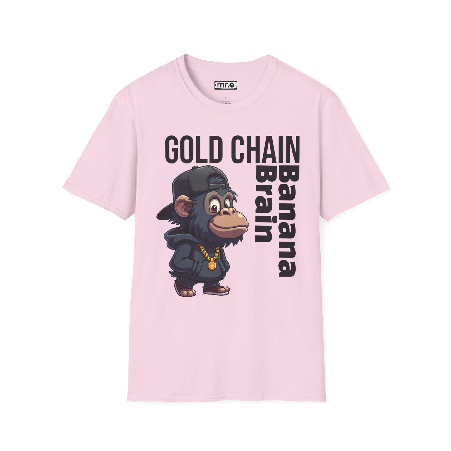 Gold Chain Banana Brain β Funny Hip-Hop Chimp T-Shirt
