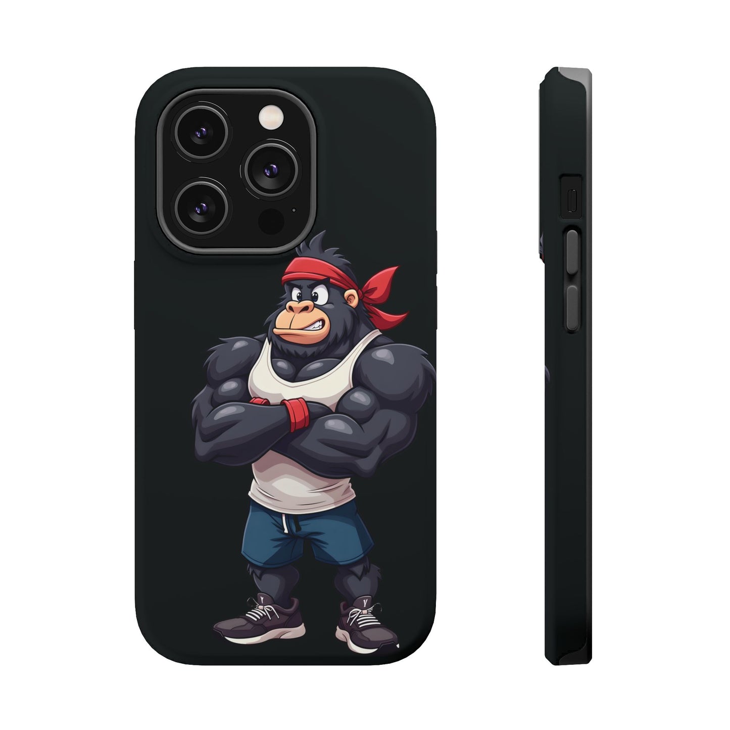 Red Band Gym Gorilla Phone Case β Fierce Style Meets Tough Protection