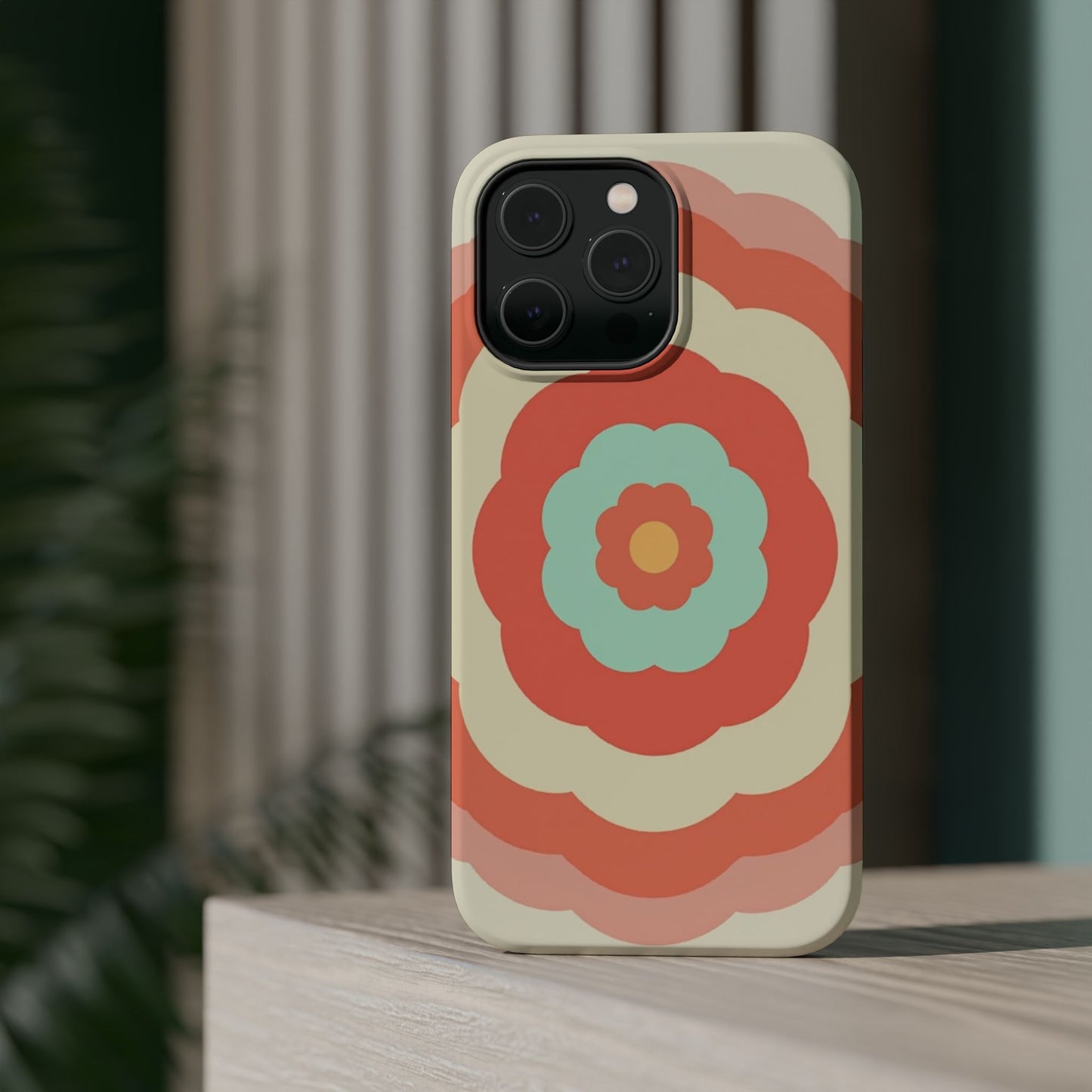 Cute Flower Phone Case - Pastel Aesthetic iPhone Case, Kawaii Gift Idea, Retro Floral Design
