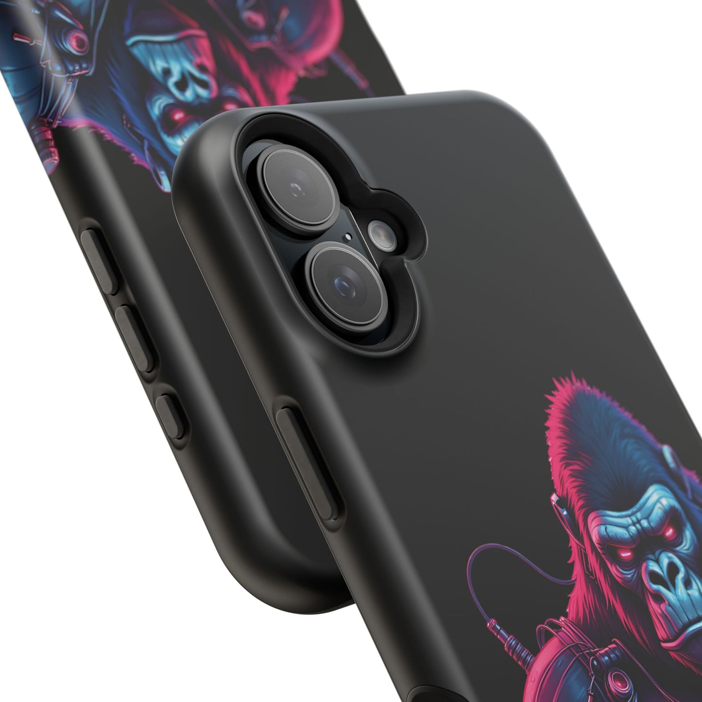Cyber Primal Phone Case – Neon Power, Gorilla Strength