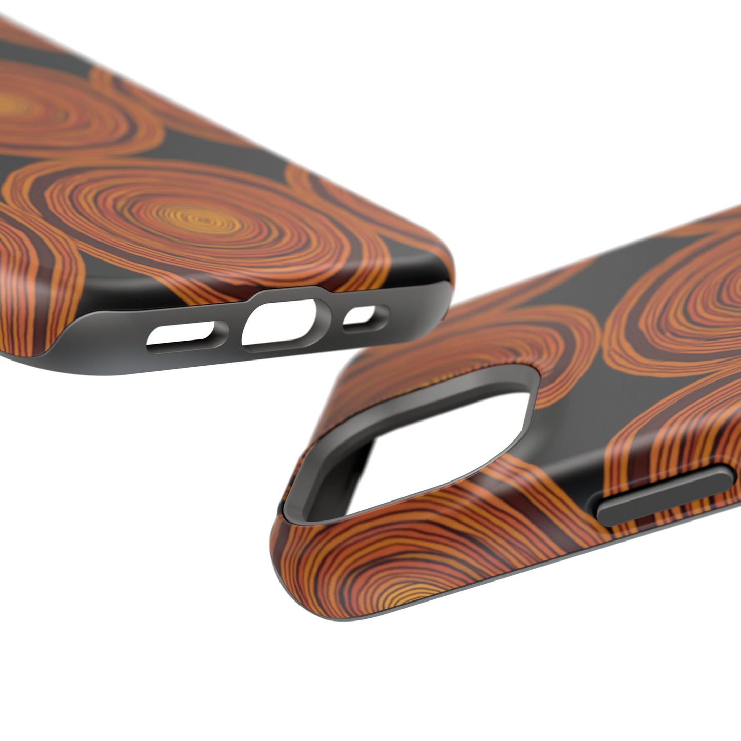 Rustic Swirl iPhone Case - Boho Wood Grain Pattern - Aesthetic Phone Accessories