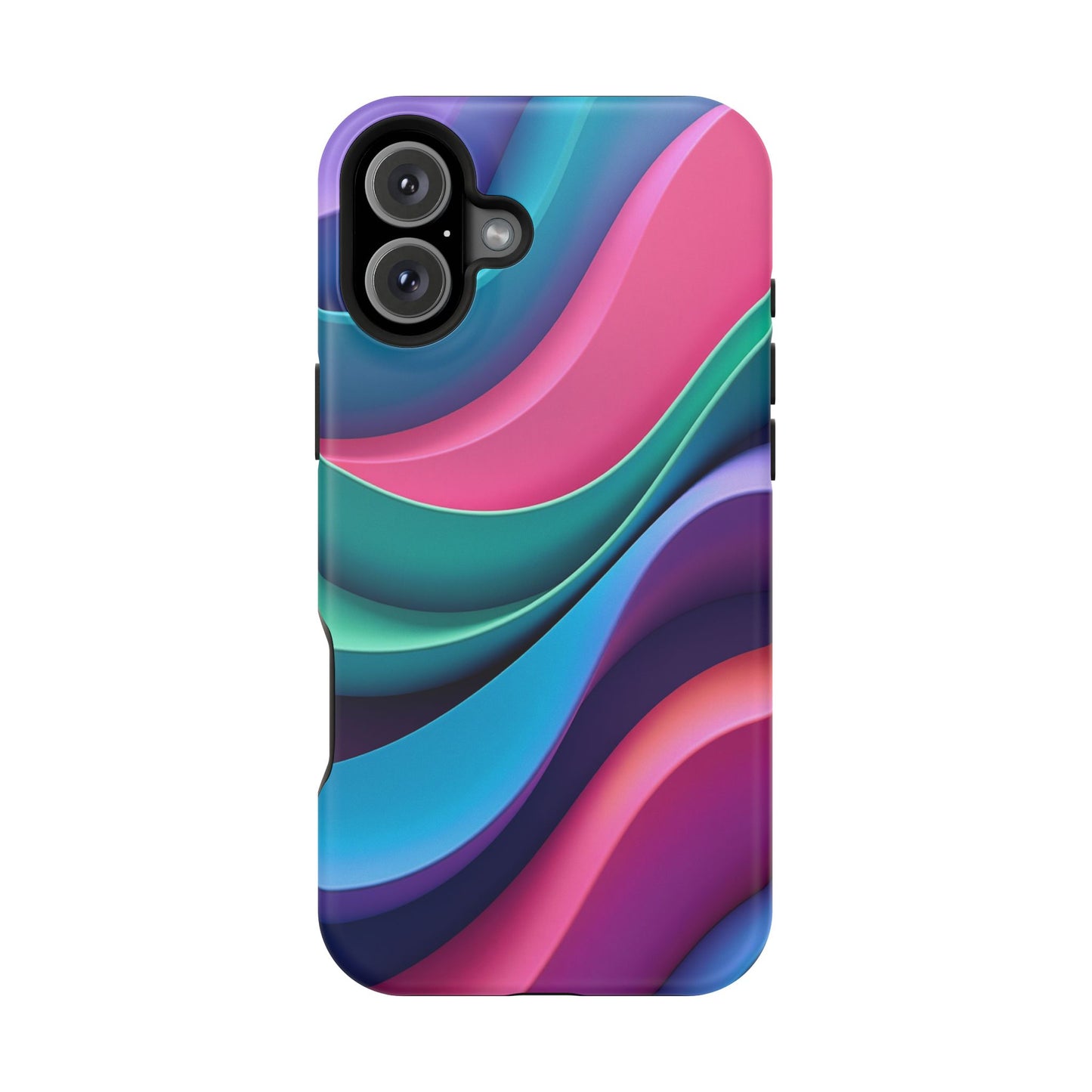 Aesthetic Wave Phone Case - Colorful iPhone Case, Ocean Gift Idea, Trendy Summer Accessory