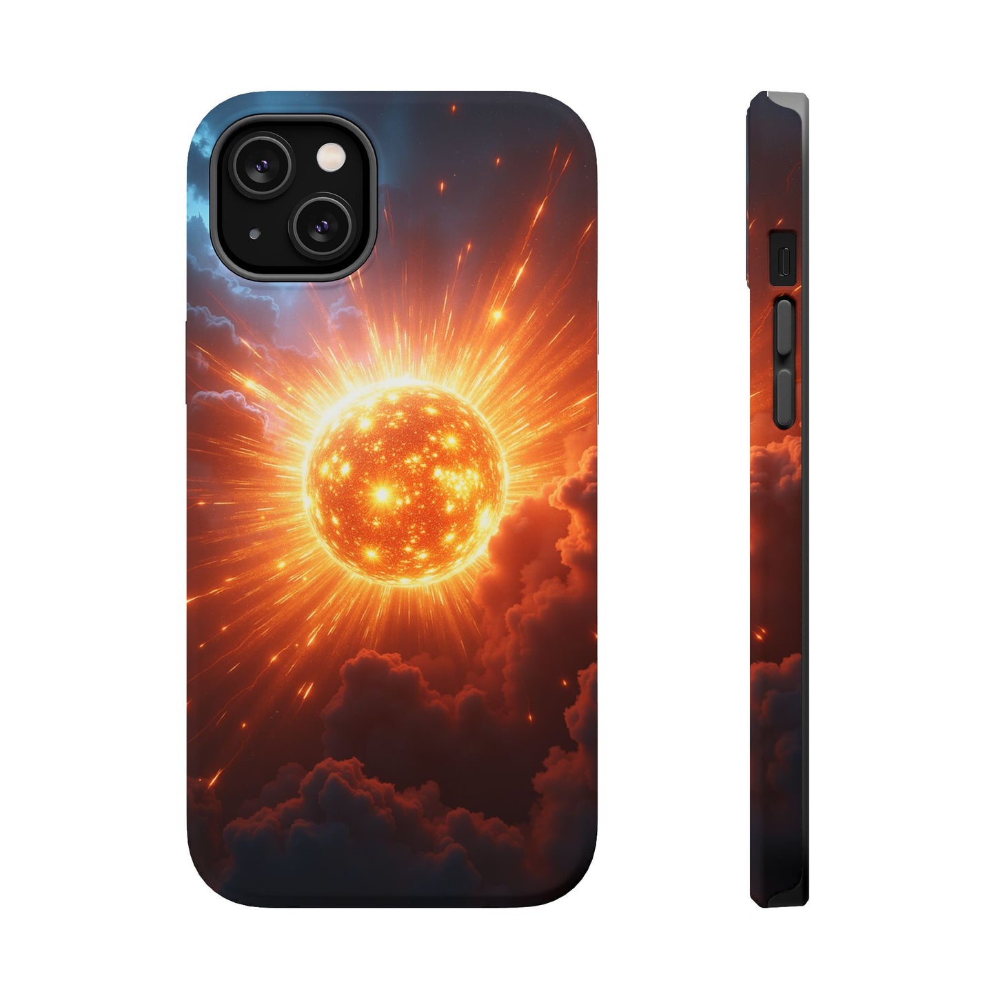 Sun Phone Case - Fiery Starburst iPhone Cover - Astronomy Gift for Him/Her