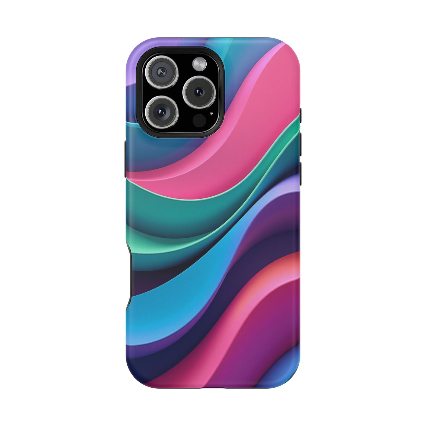 Aesthetic Wave Phone Case - Colorful iPhone Case, Ocean Gift Idea, Trendy Summer Accessory