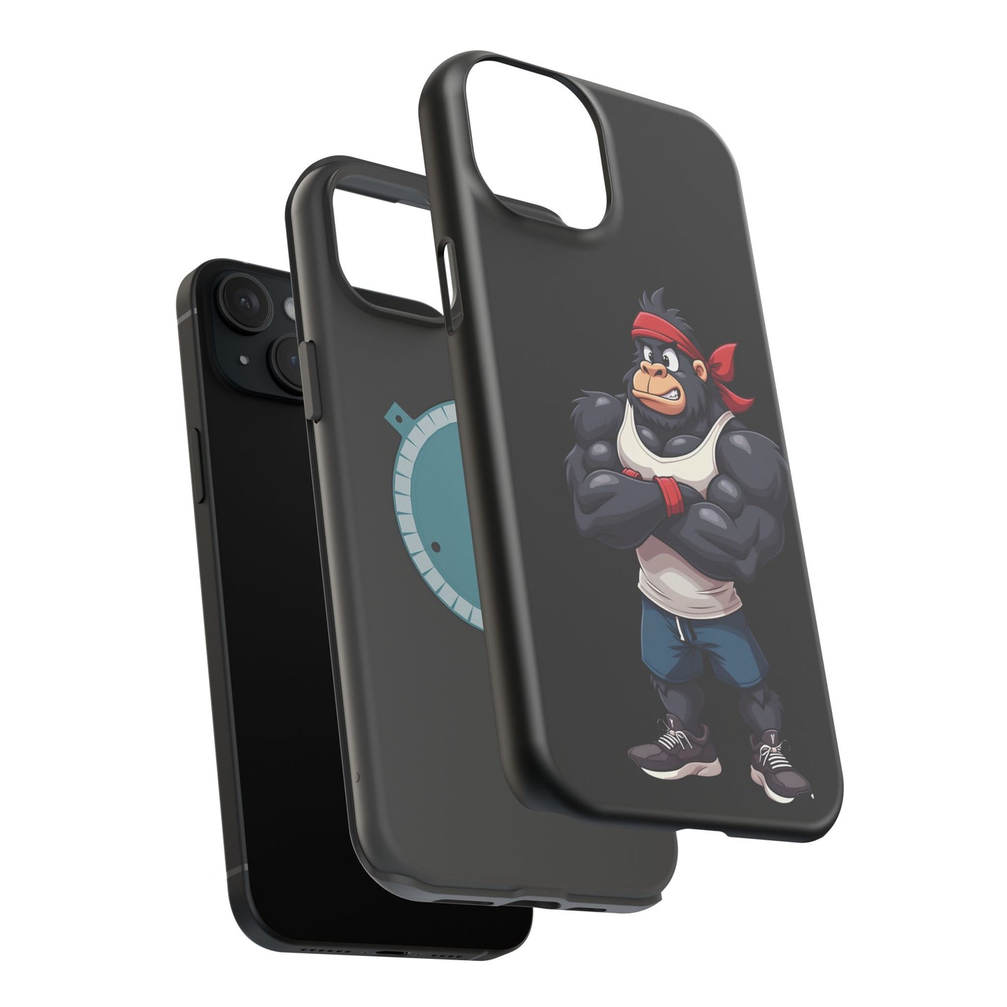 Red Band Gym Gorilla Phone Case β Fierce Style Meets Tough Protection