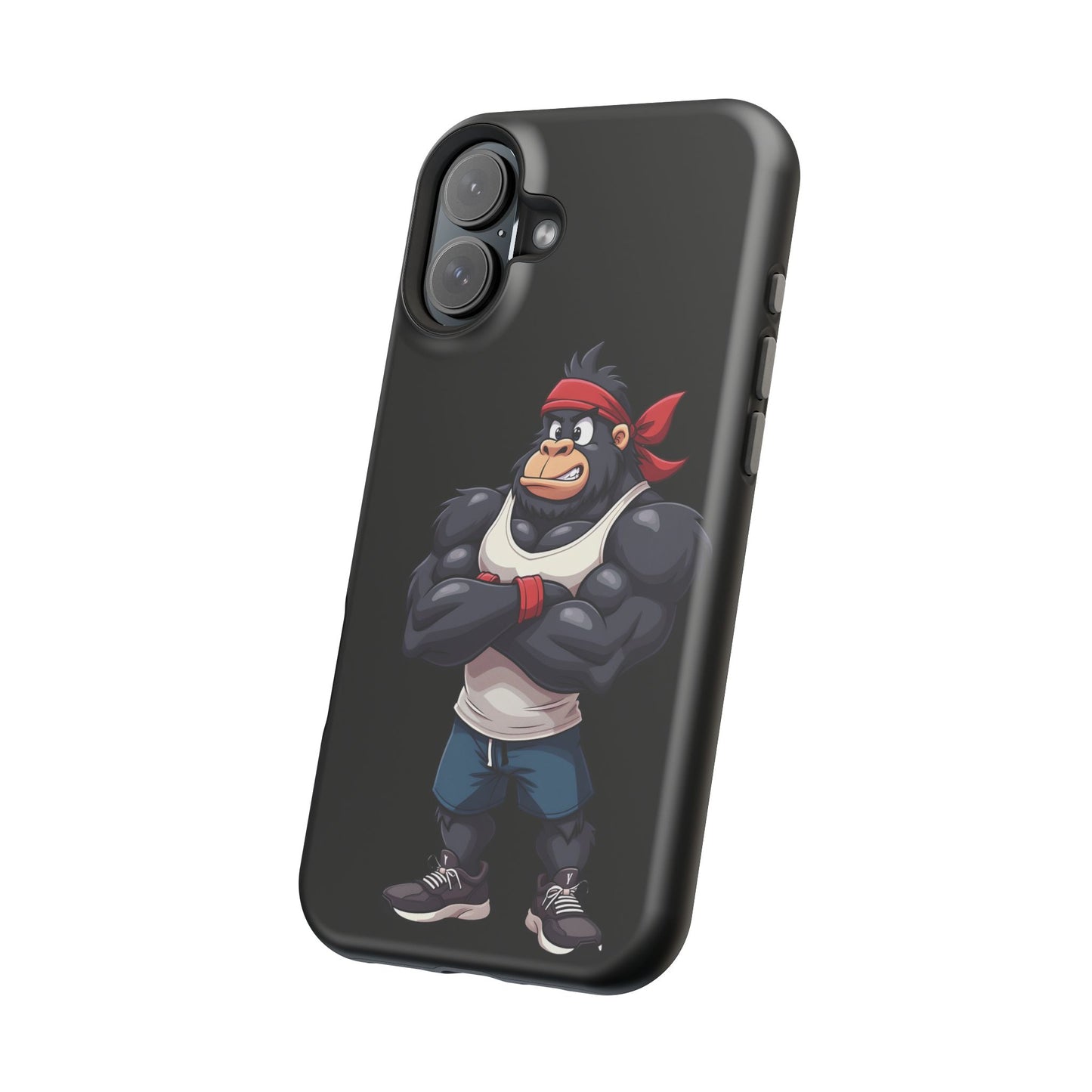 Red Band Gym Gorilla Phone Case β Fierce Style Meets Tough Protection