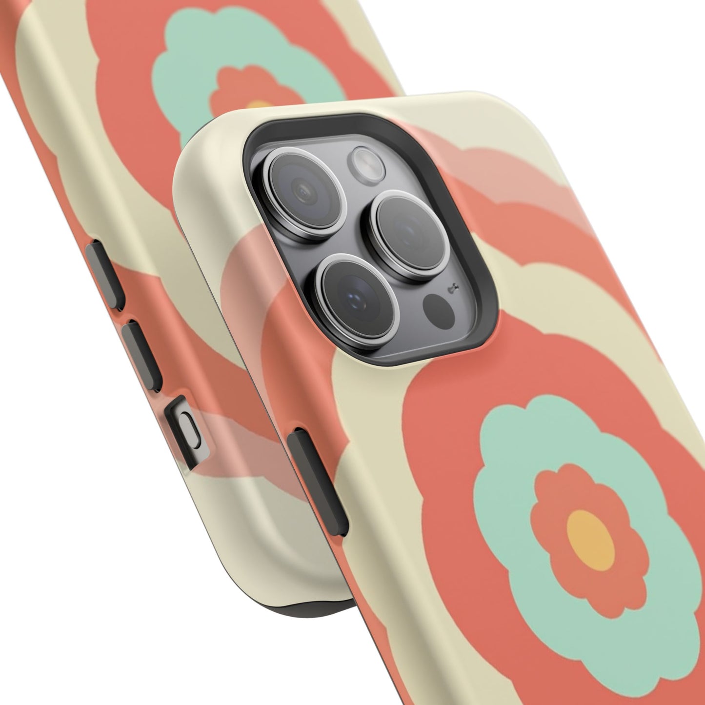 Cute Flower Phone Case - Pastel Aesthetic iPhone Case, Kawaii Gift Idea, Retro Floral Design