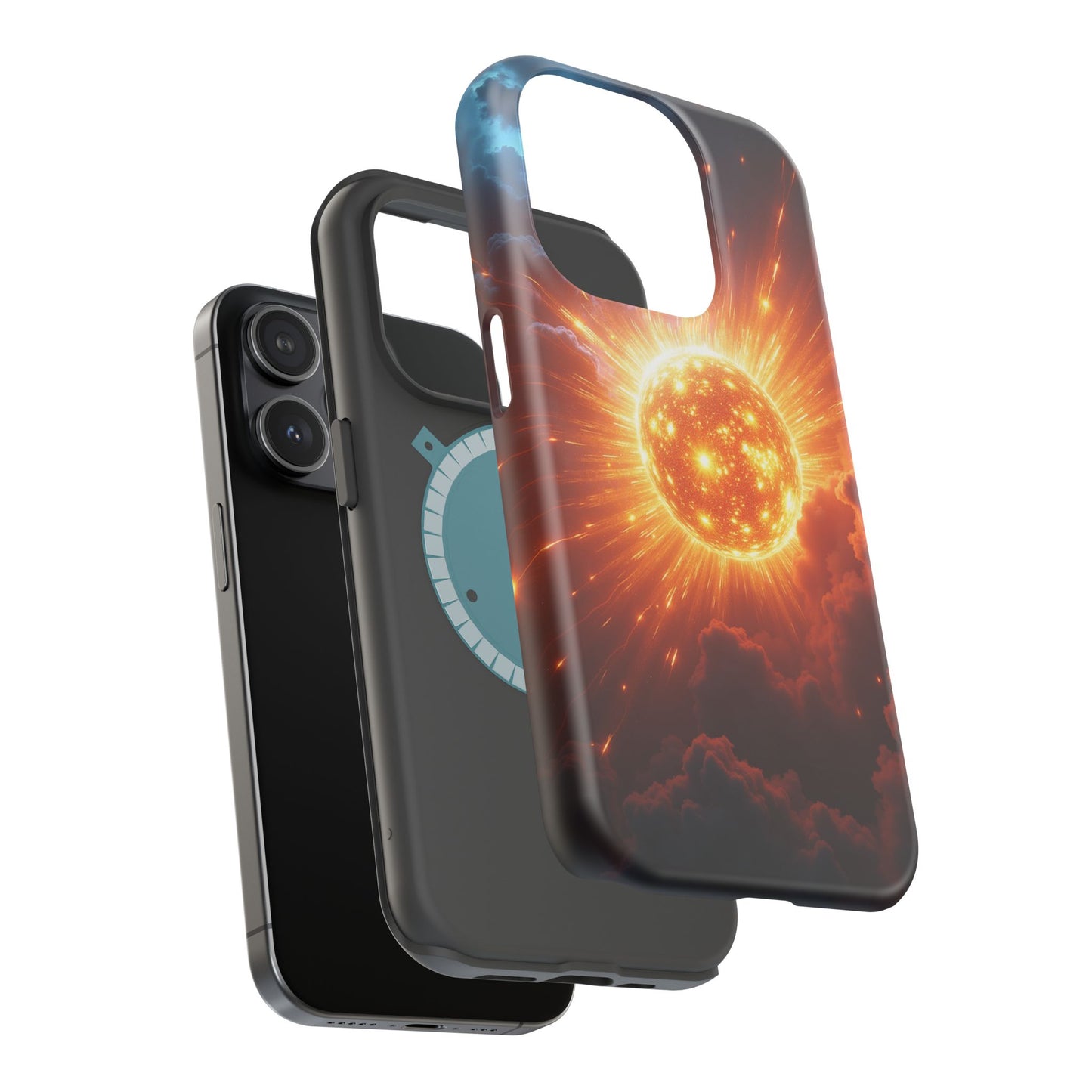 Sun Phone Case - Fiery Starburst iPhone Cover - Astronomy Gift for Him/Her