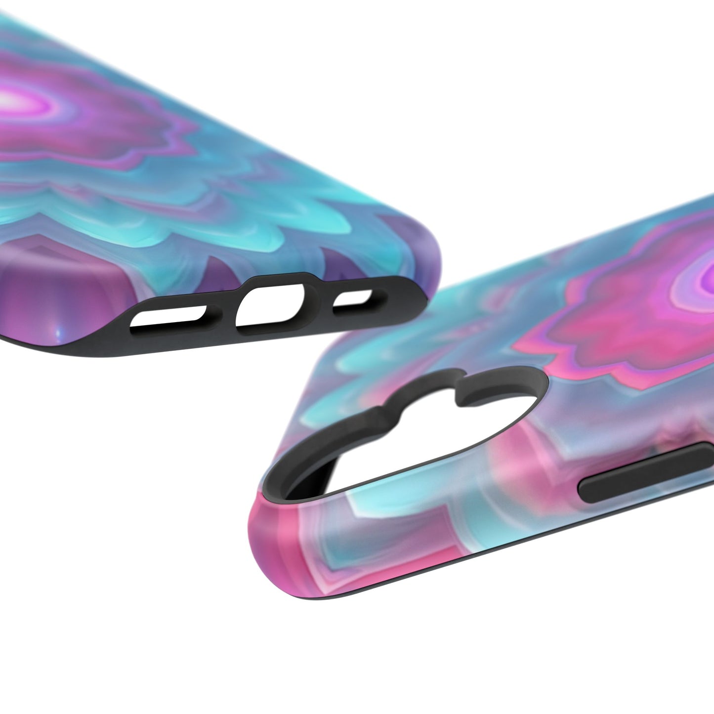 Cosmic Bloom iPhone Case - Galaxy Floral Design, Aesthetic Gift Idea