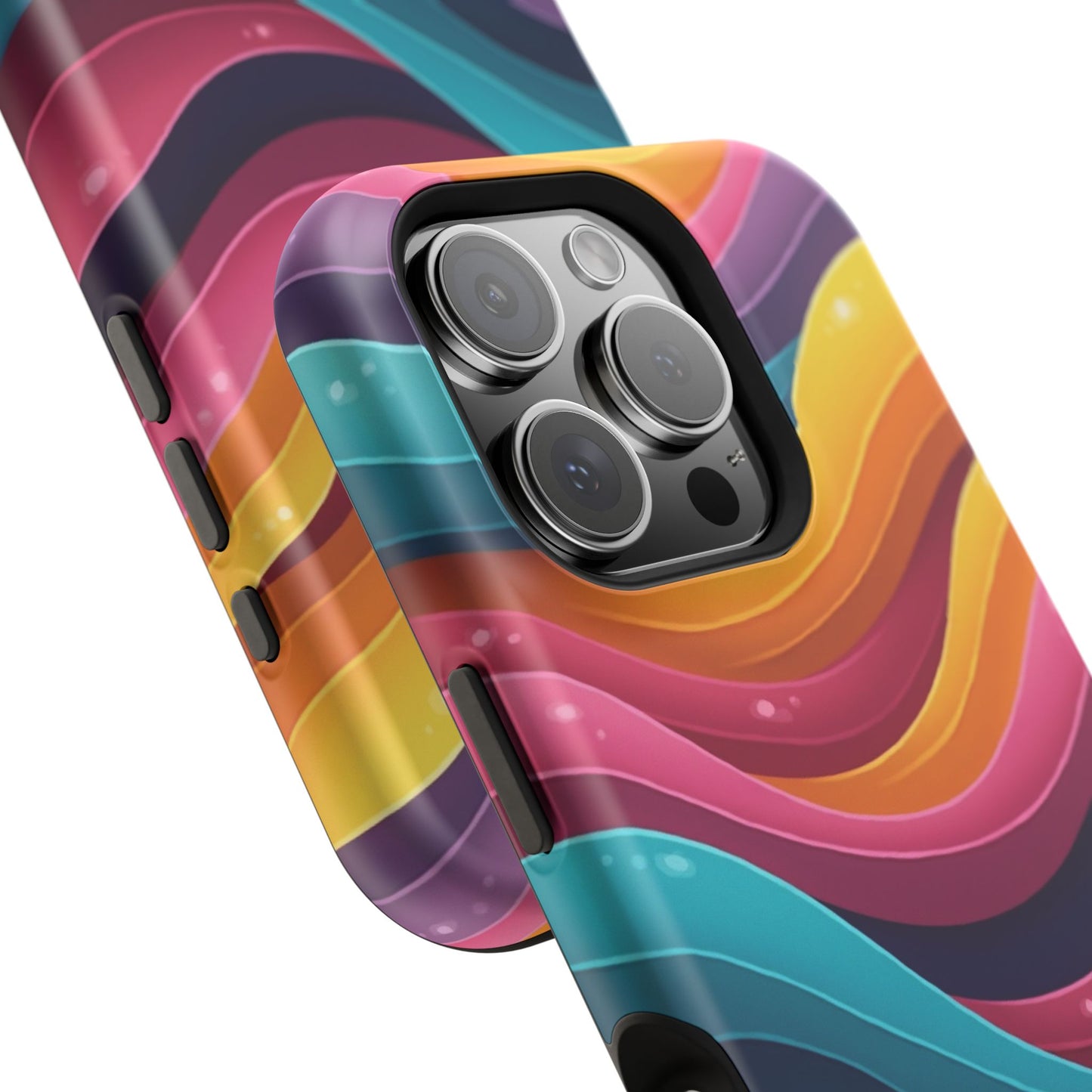 Colorful Wave Phone Case - Aesthetic iPhone Case, Bright Gift Idea, Trendy Summer Accessory
