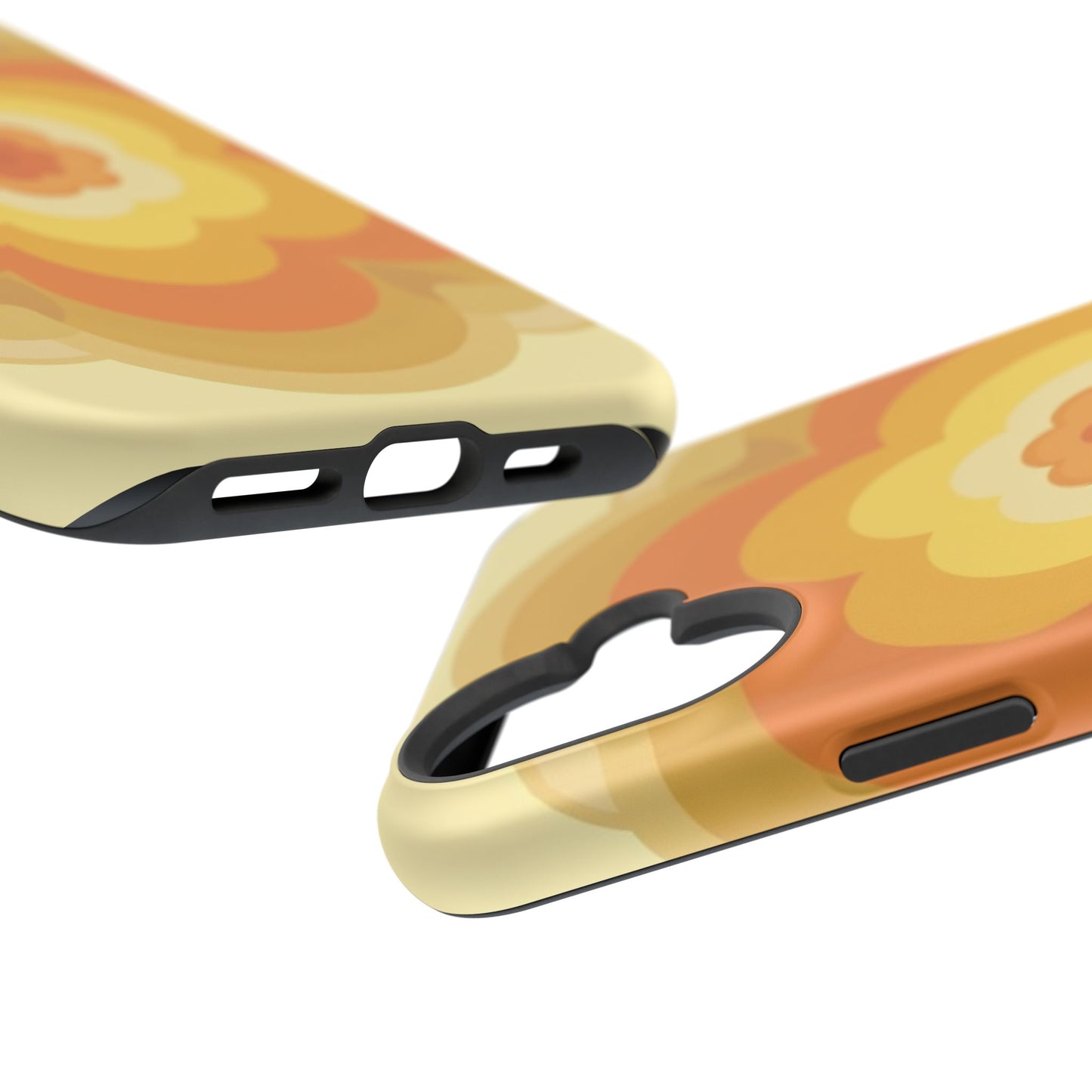 Vintage Floral iPhone Case - 70s Retro Flower Design, Groovy Aesthetic Gift Idea