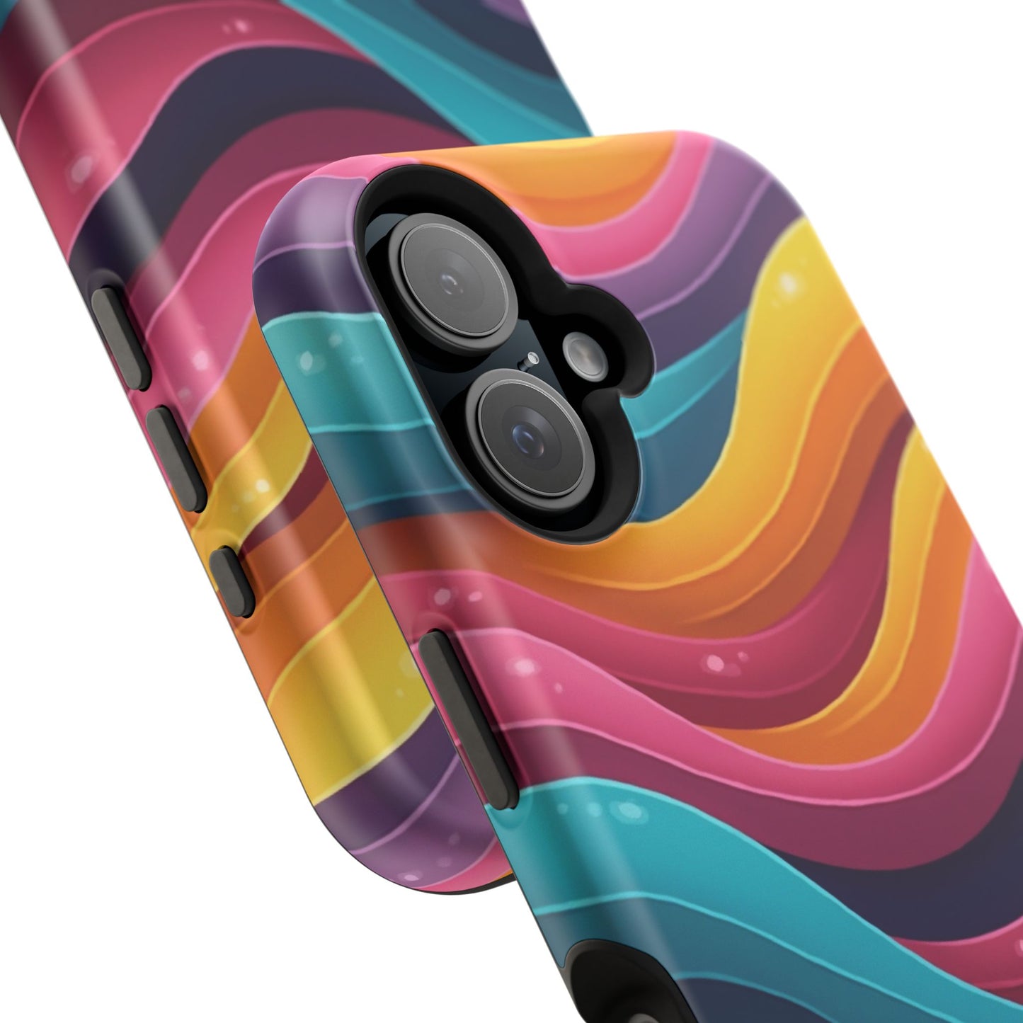 Colorful Wave Phone Case - Aesthetic iPhone Case, Bright Gift Idea, Trendy Summer Accessory