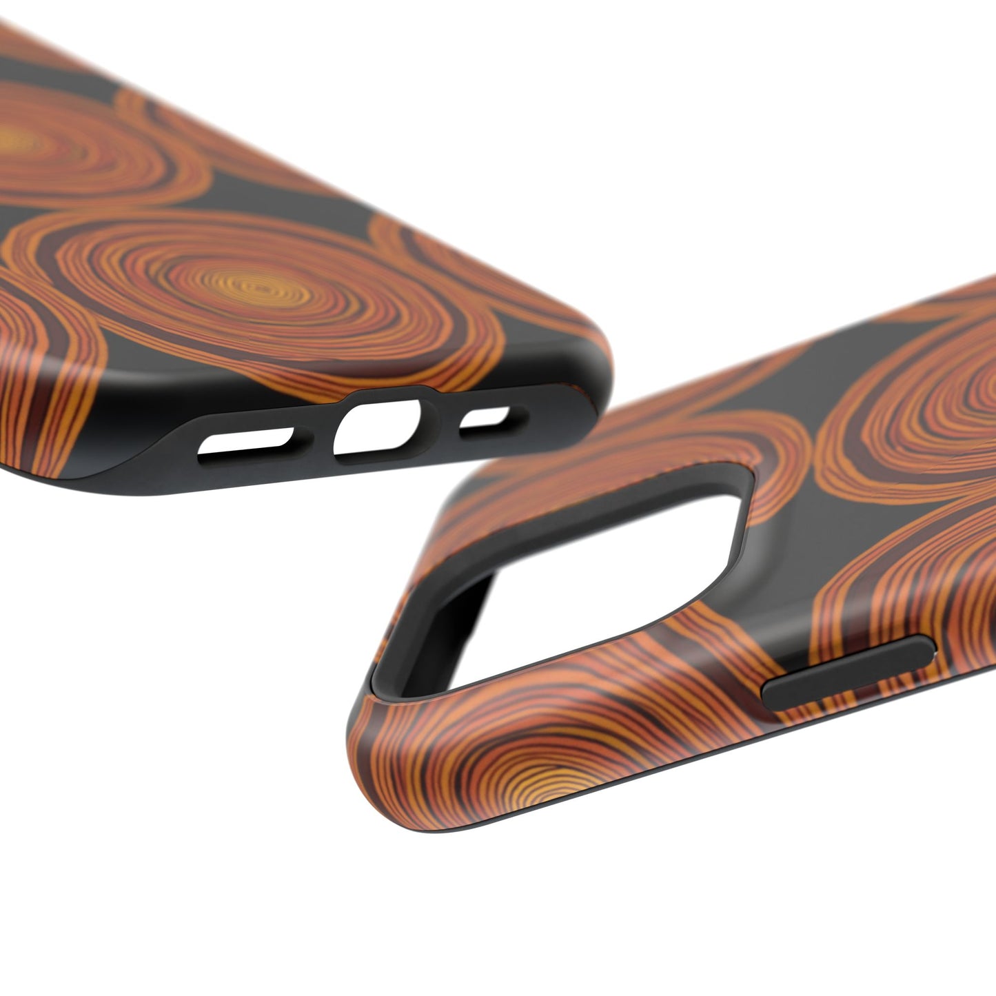 Rustic Swirl iPhone Case - Boho Wood Grain Pattern - Aesthetic Phone Accessories