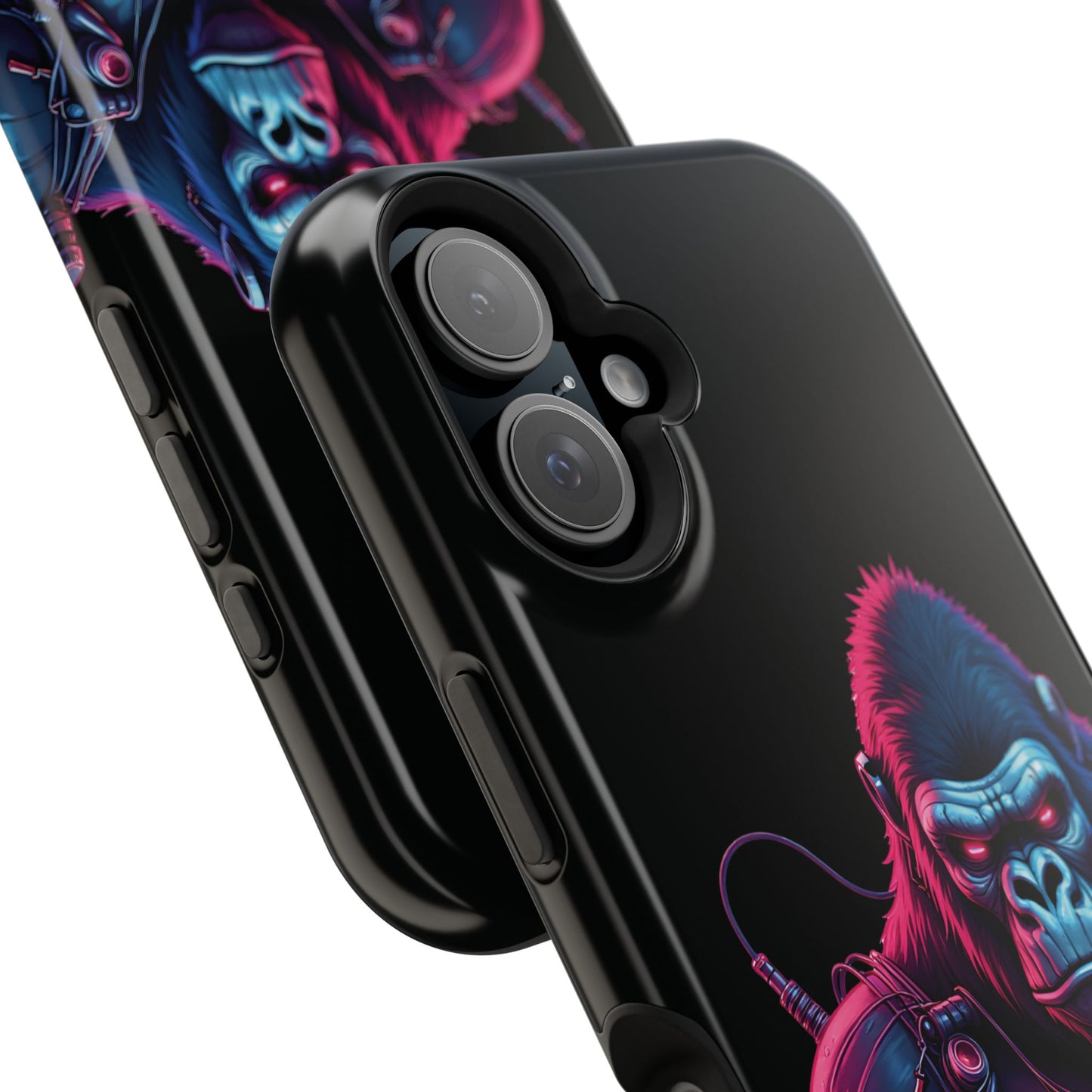 Cyber Primal Phone Case – Neon Power, Gorilla Strength