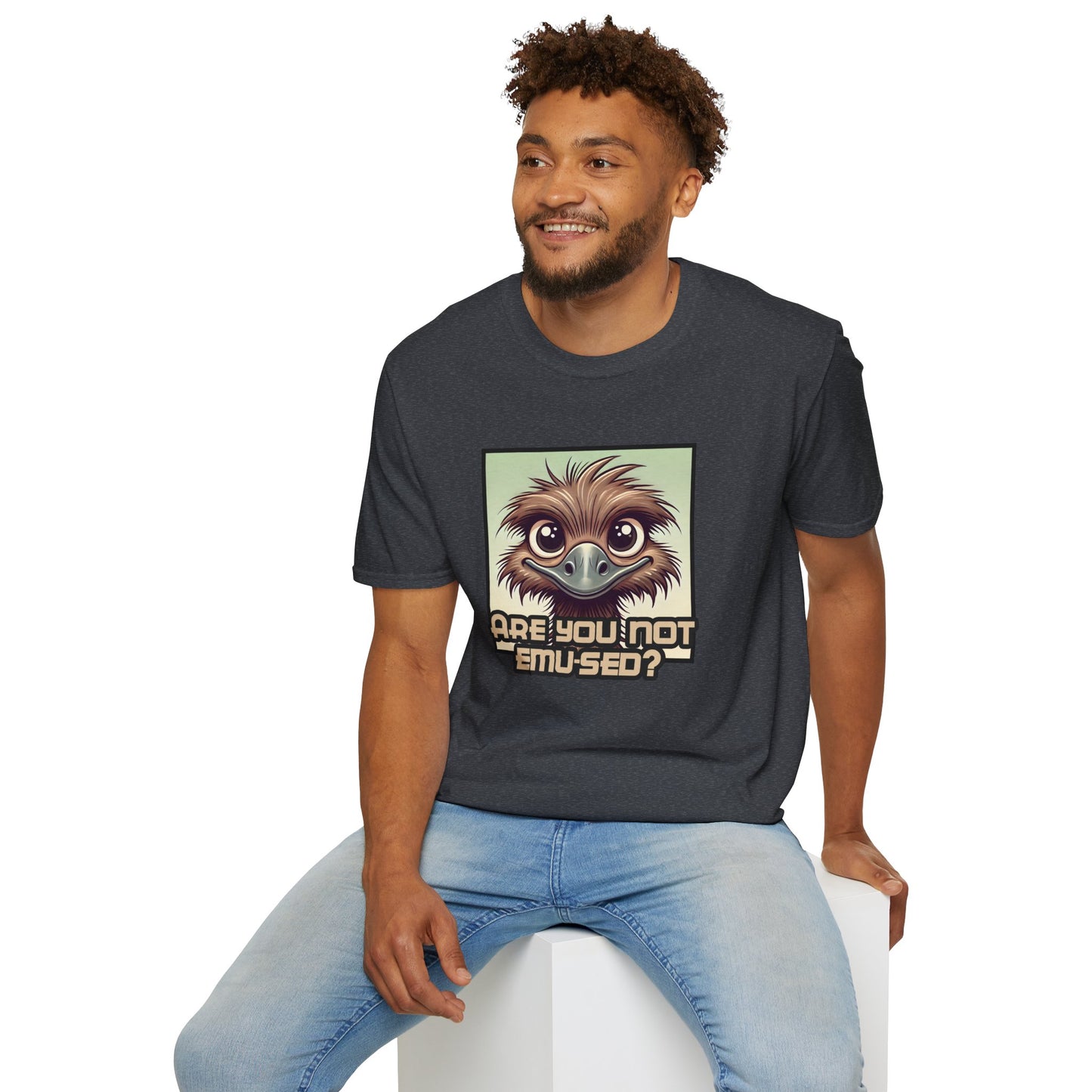 "Are You Not Emu-sed?" Funny & Witty Graphic Tee β Hilarious Bird Joke Shirt for Animal Lovers, Nerds & Humor Fans