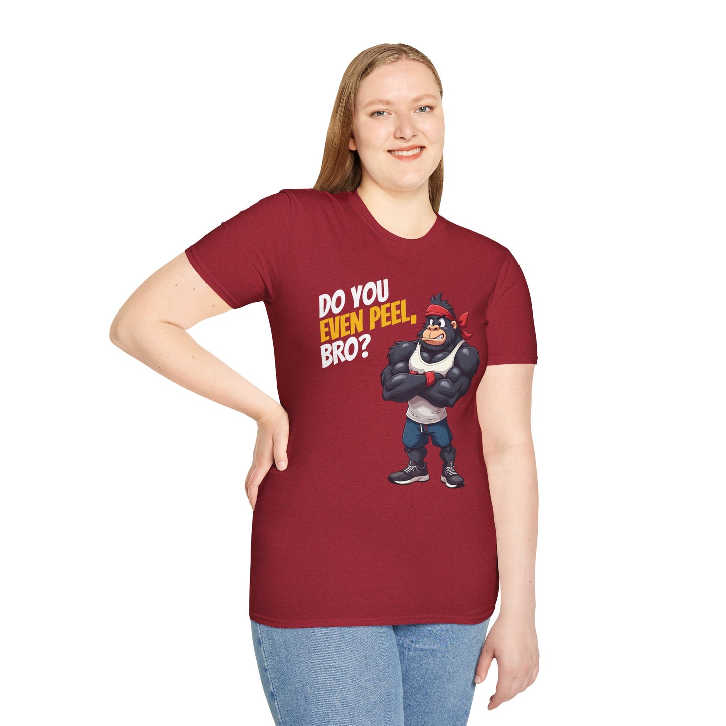 Do You Even Peel, Bro? β Funny Gym Gorilla T-Shirt