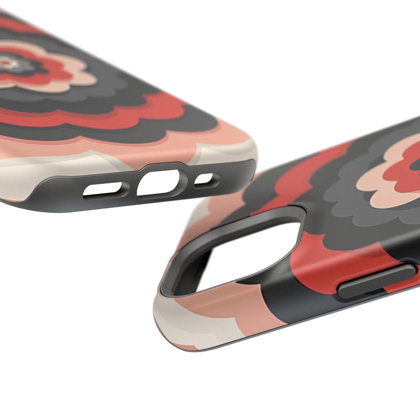 Floral Phone Case - Retro Flower iPhone Case, Aesthetic Gift Idea, Cute Pink Design